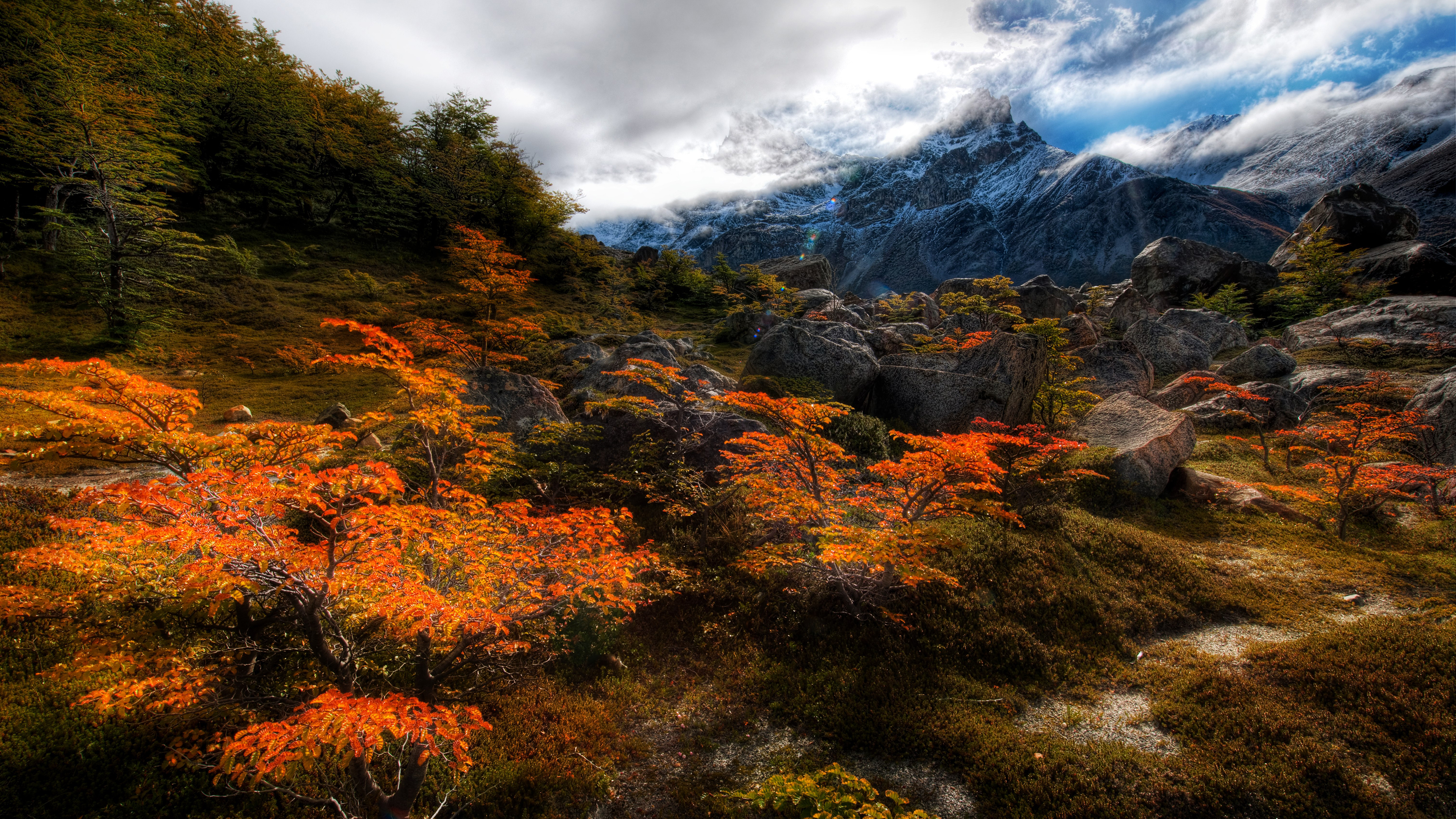 осень, гора, природа