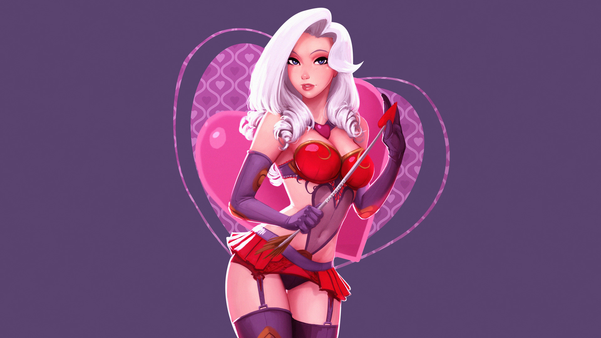 ashe, tay, gương