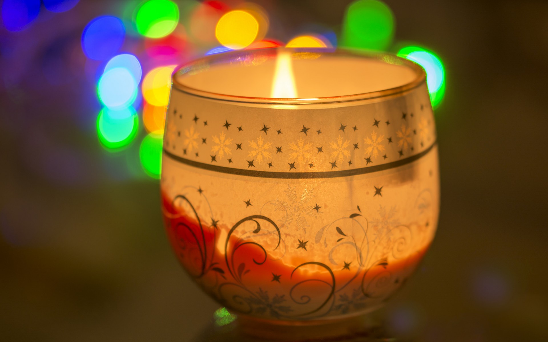 bokeh, дары, красный