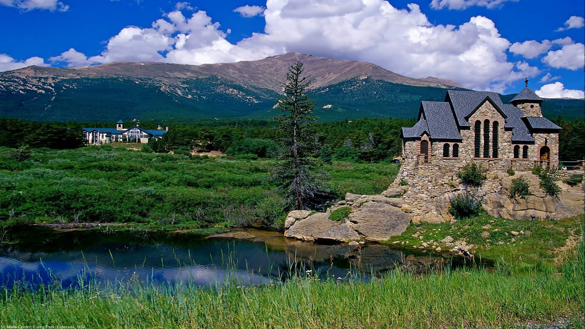 часовня, парк