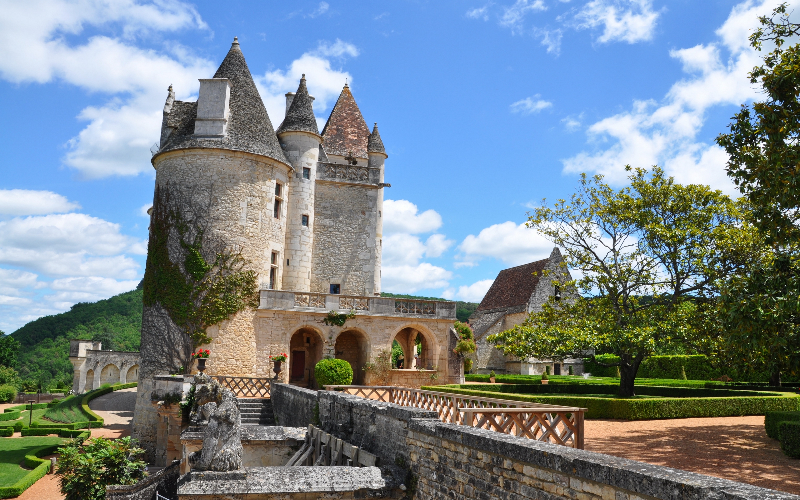 milandes, castle, город