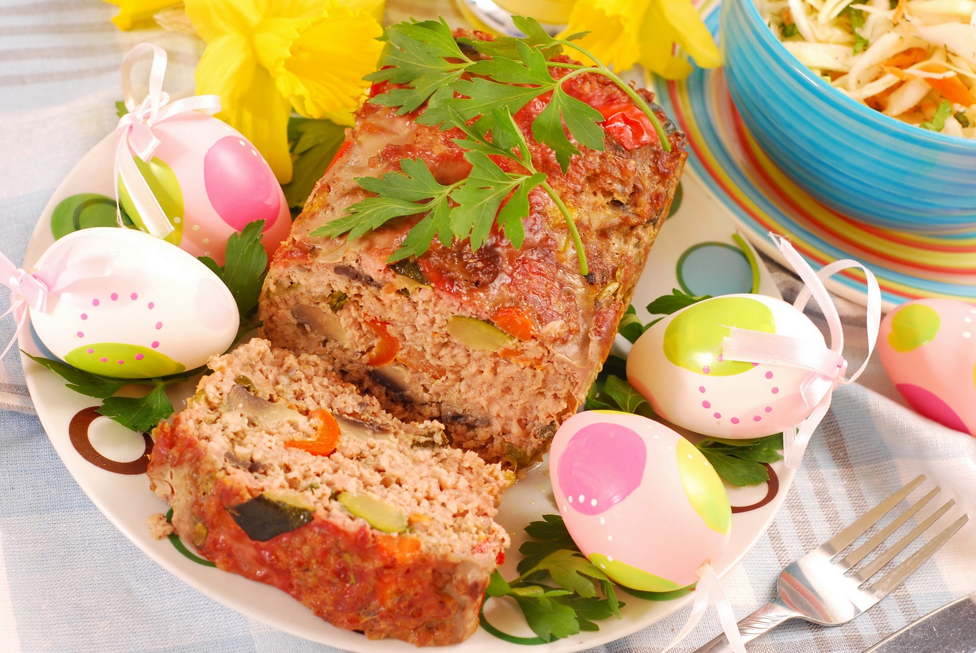 мясной рулет, домашний мак, измельчение