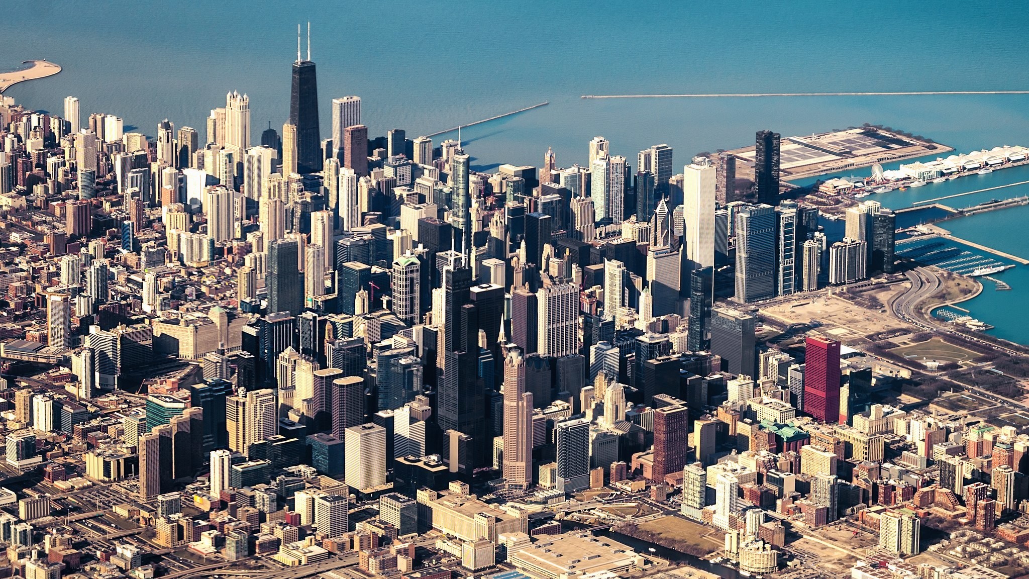 chicago, urban, небоскрёба