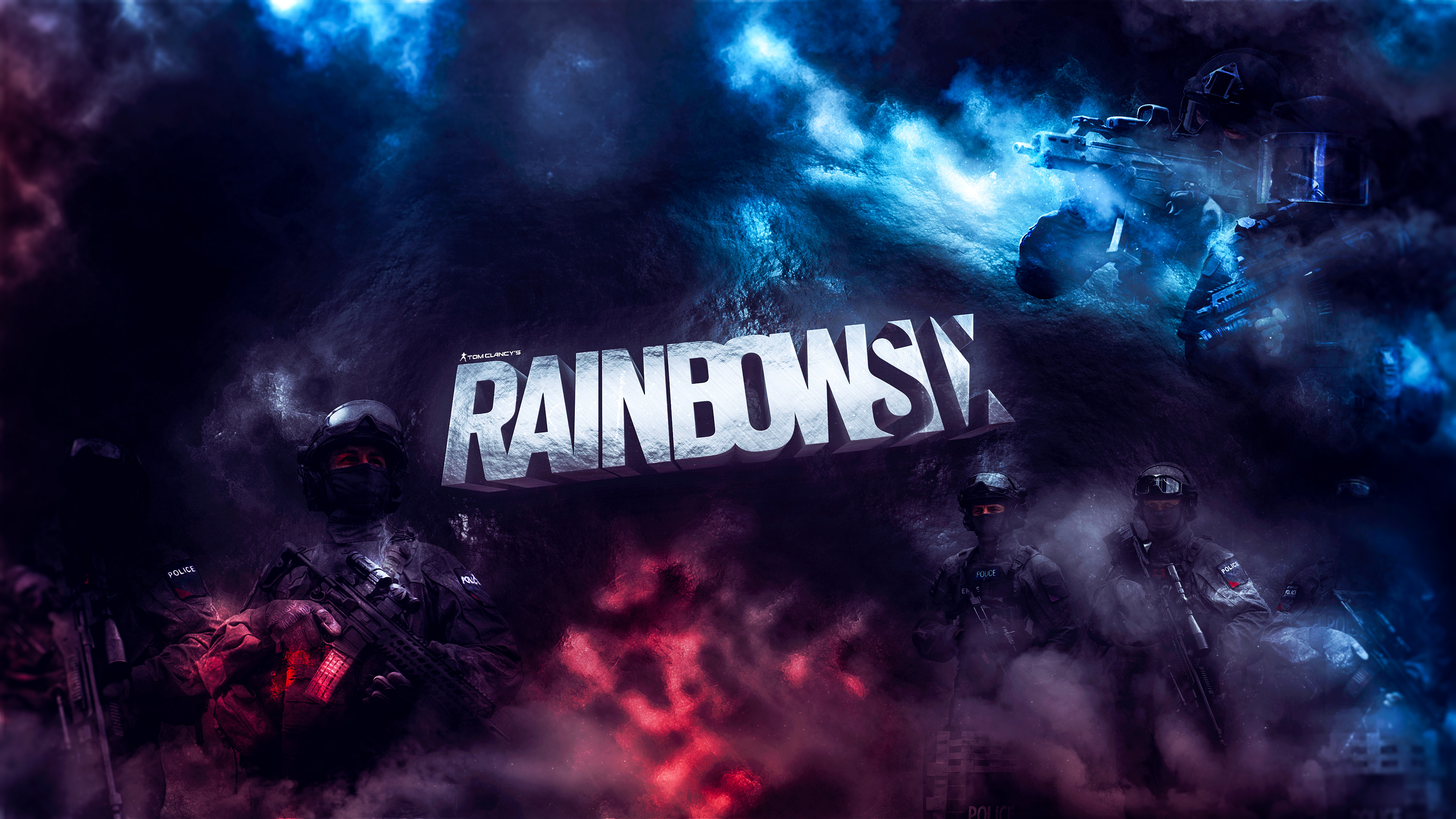 Шапка для ютуба Rainbow Six Siege 2560 x 1440