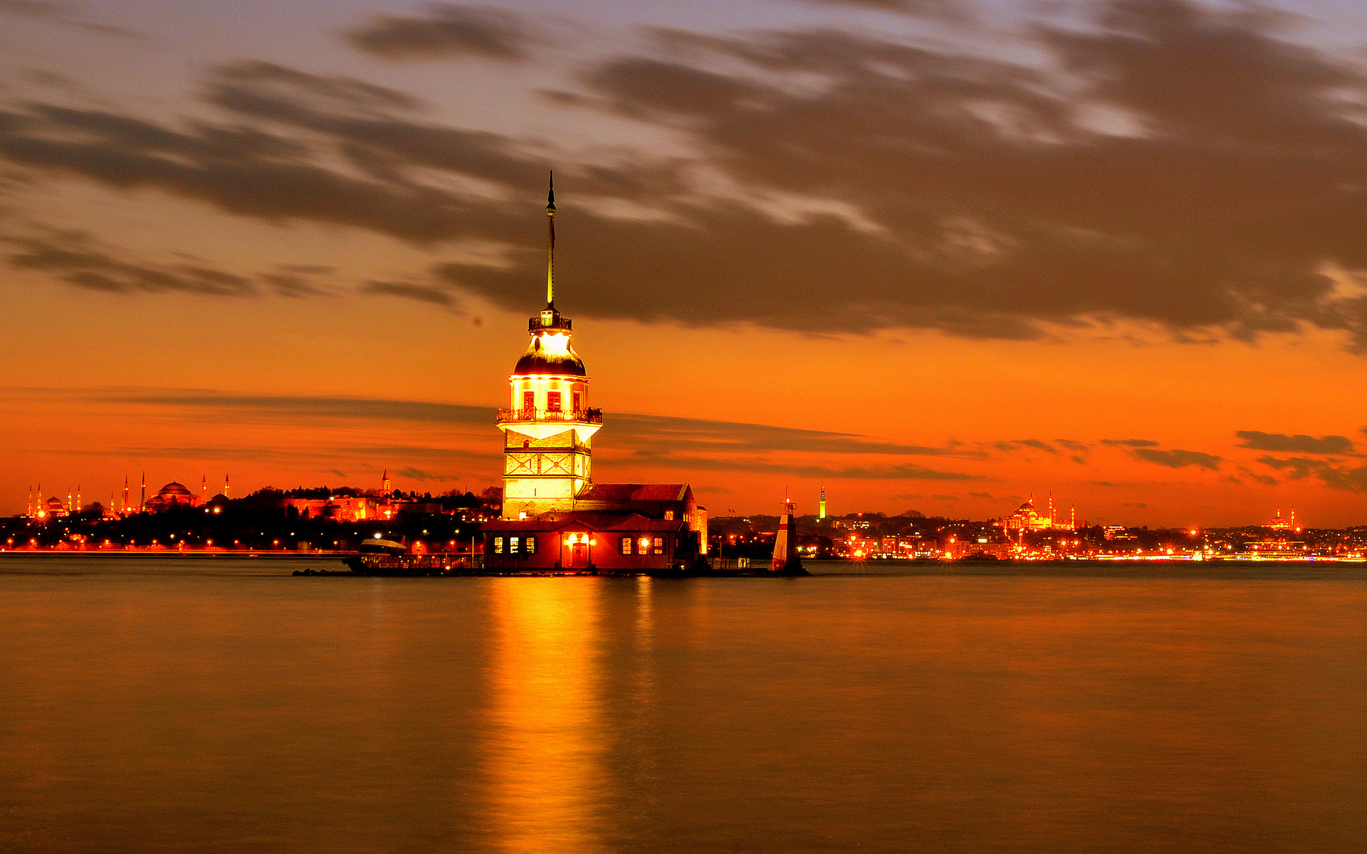 Турция Стамбул закат скачать