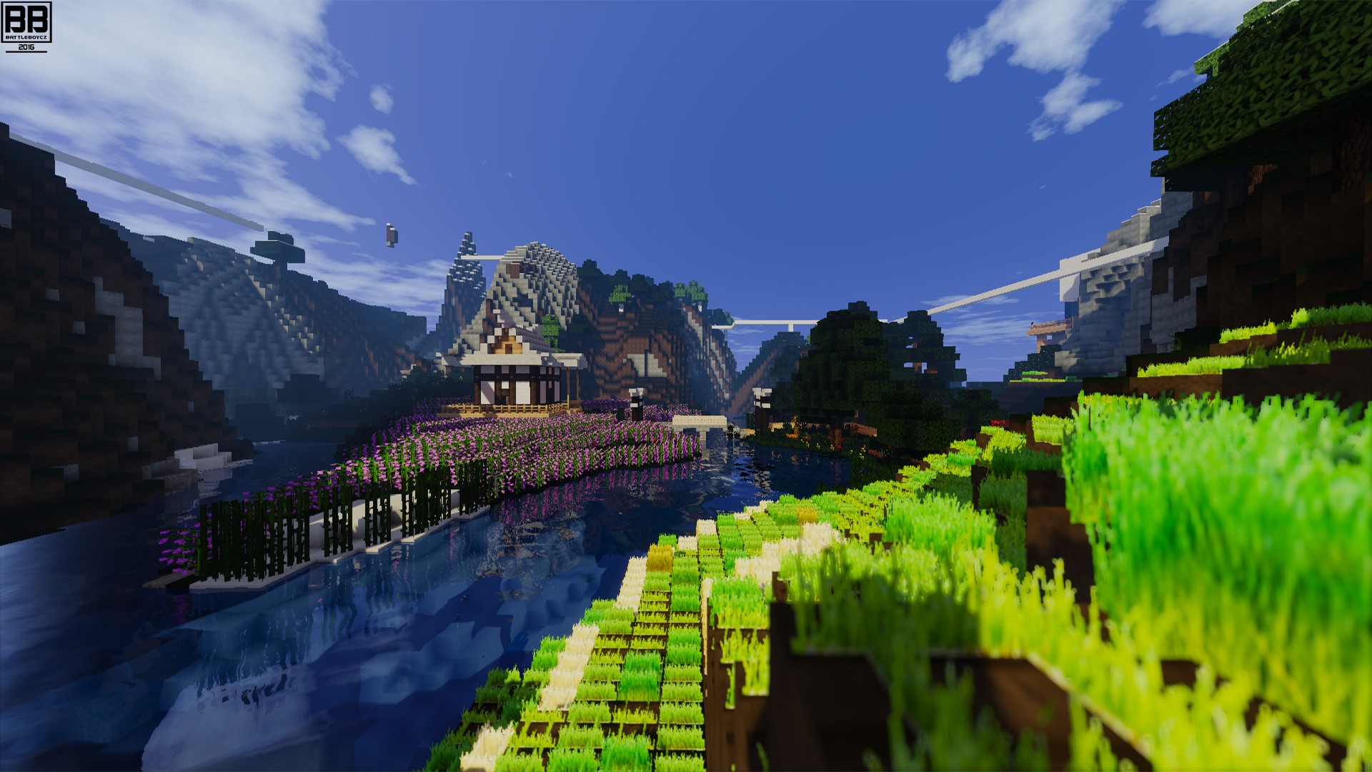 minecraft, game, деревня