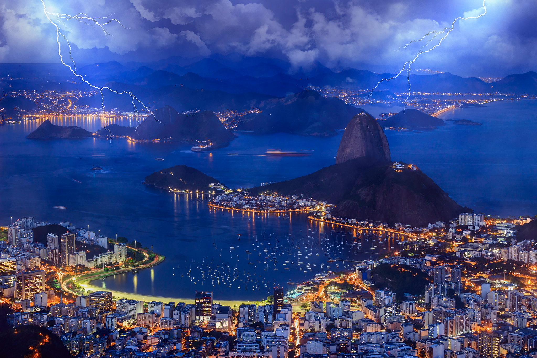 природа горизонт страны архитектура Рио-Де-Жанейро Бразилия скачать