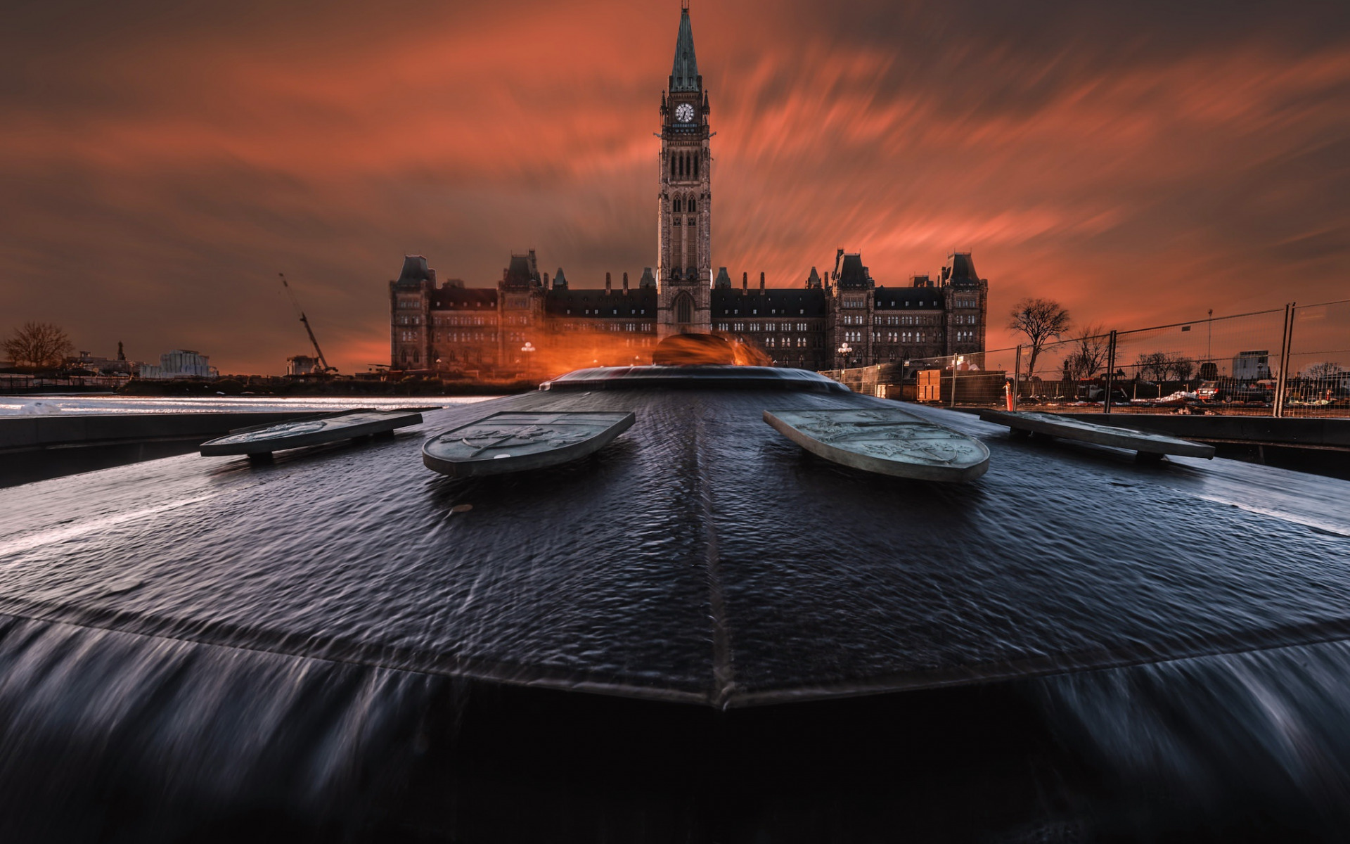 ottawa, канада, ночь