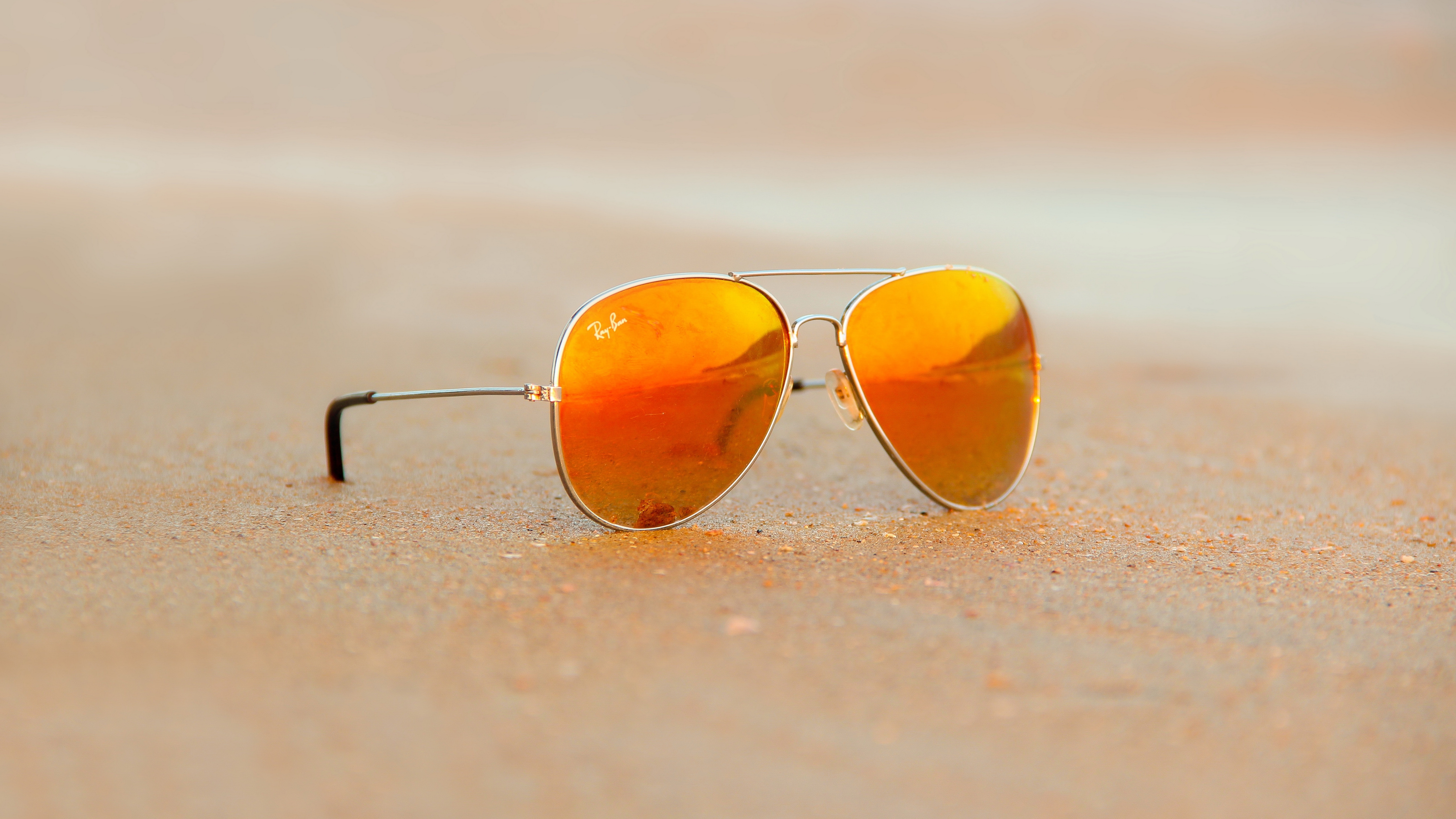 fond, soleil, lunette