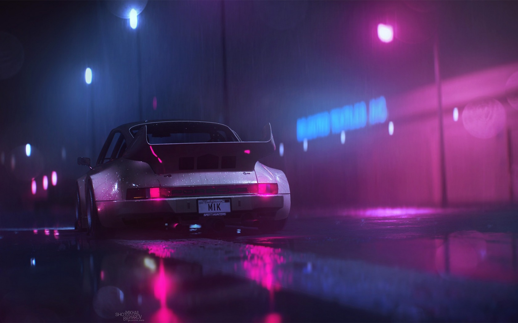 miami, porsche, synthwave