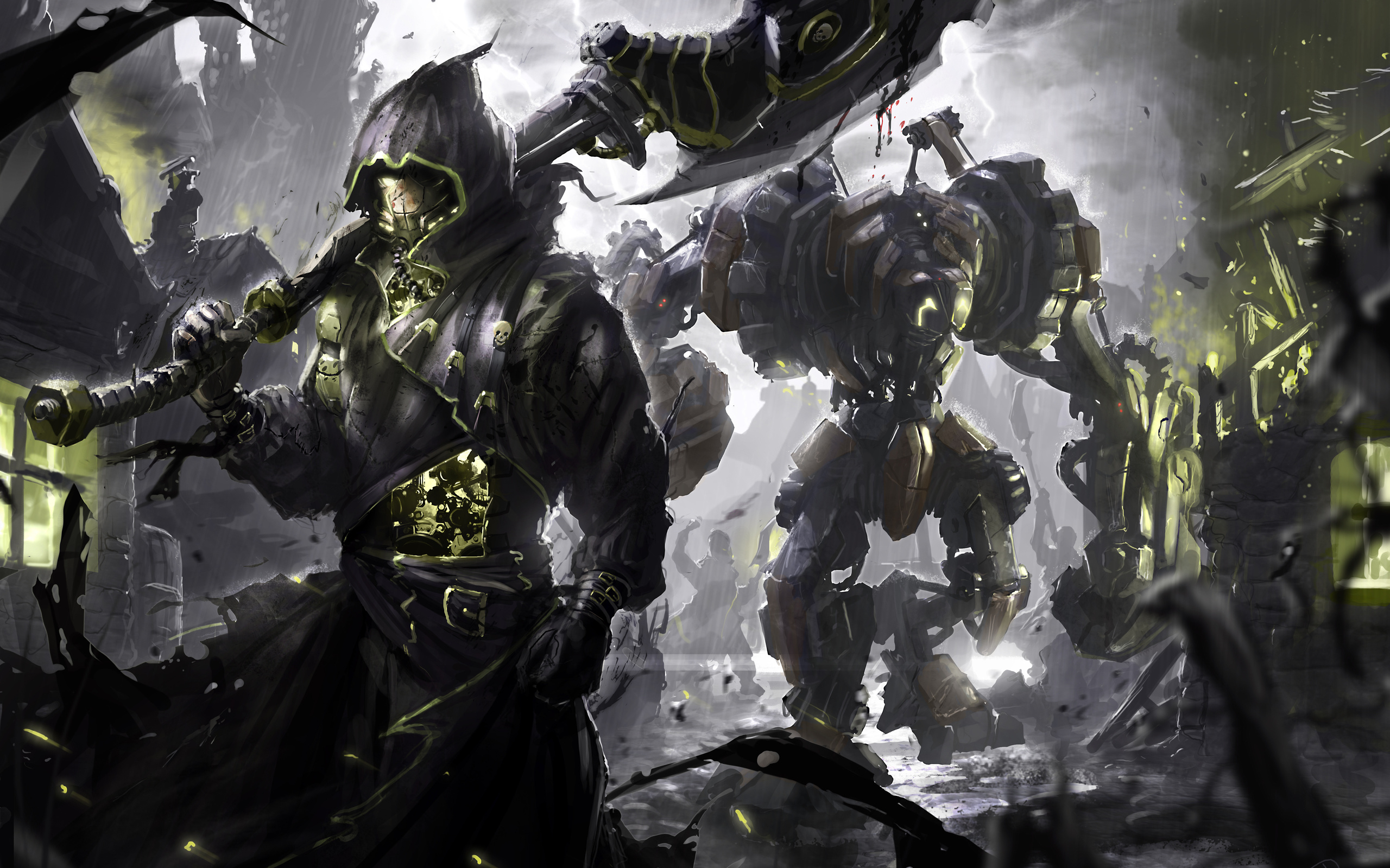 боевики, топоры