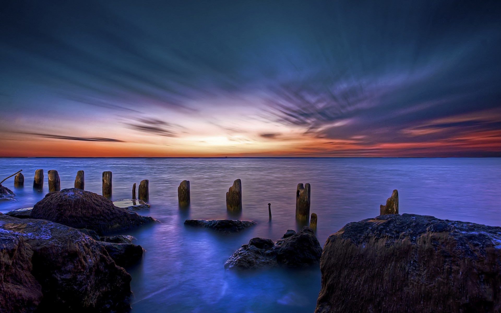 ipad, океан, пляж