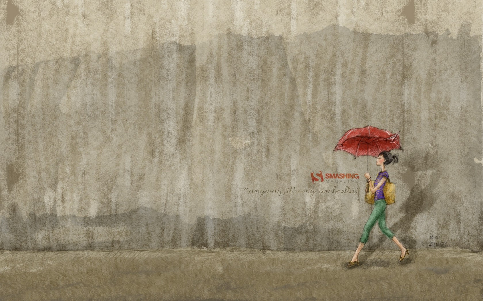 Девушка с зонтиком скачать