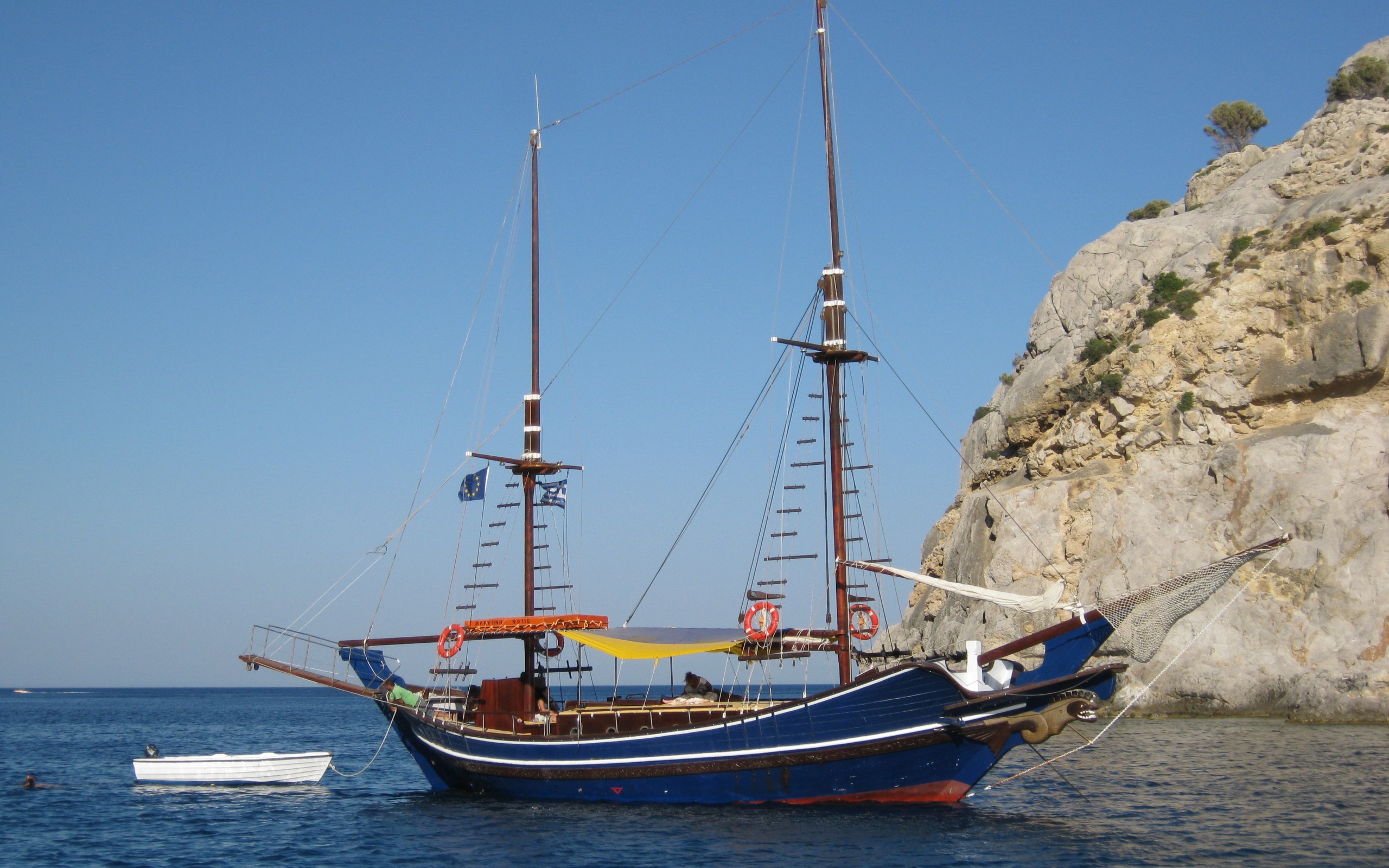 море, парусная лодка, супер