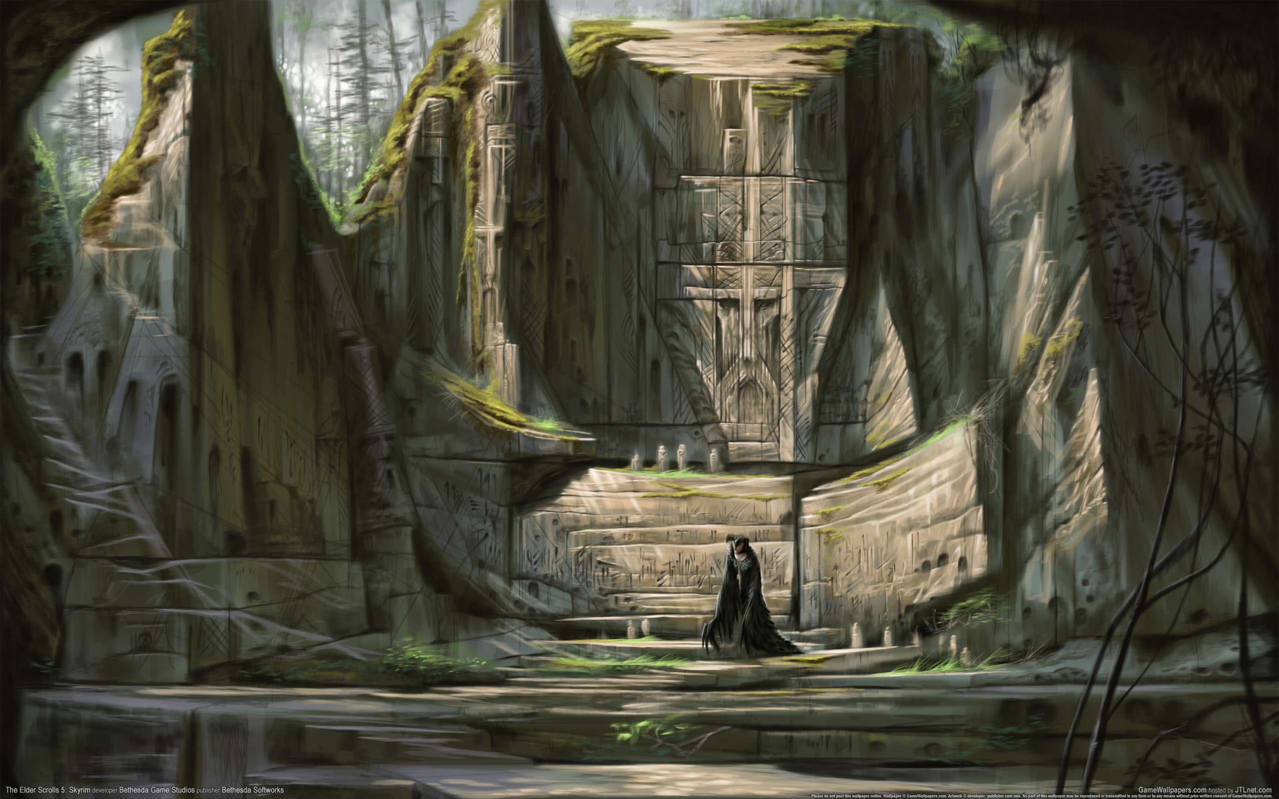 skyrim, elder, свиток No 76883 Разрешение 2560x1600