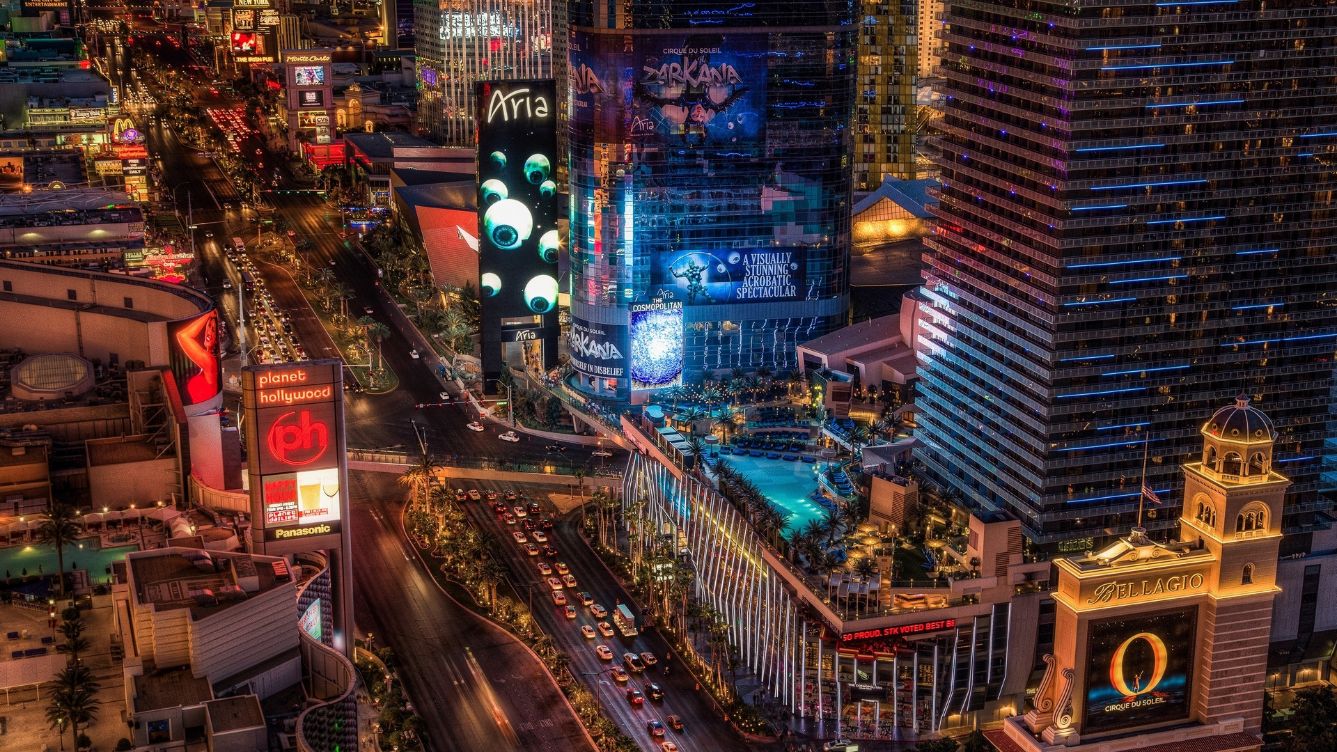 las, vegas, nevada Фон № 110103 разрешение 1920x1080