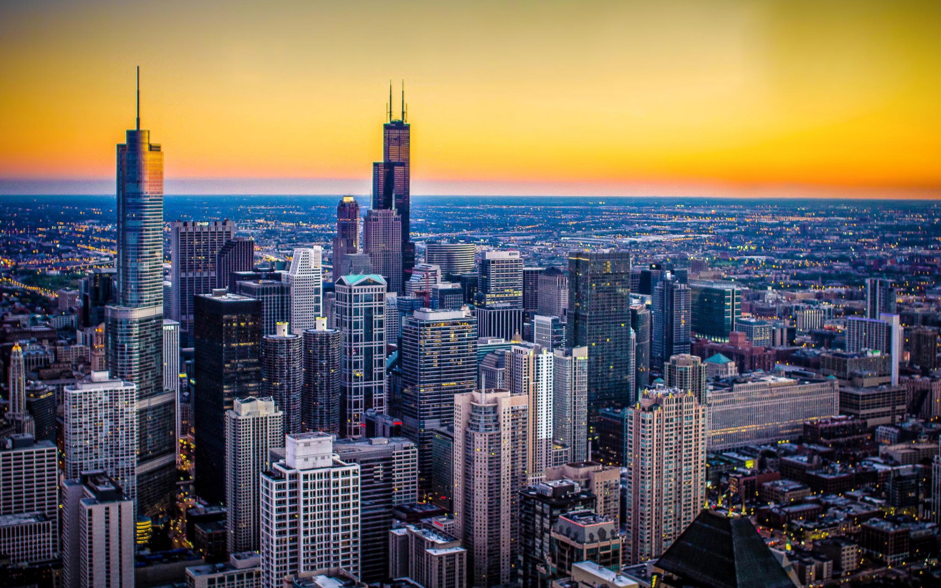 chicago, город, иллинойс Фон № 159706 разрешение 1920x1200