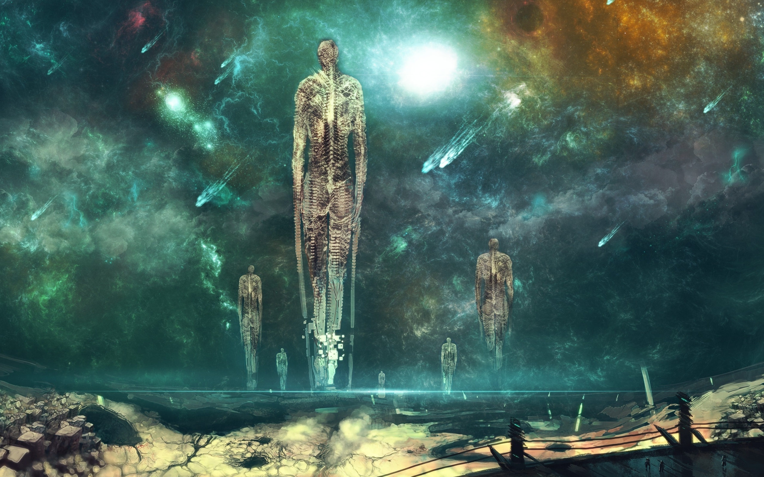 скелет, комета