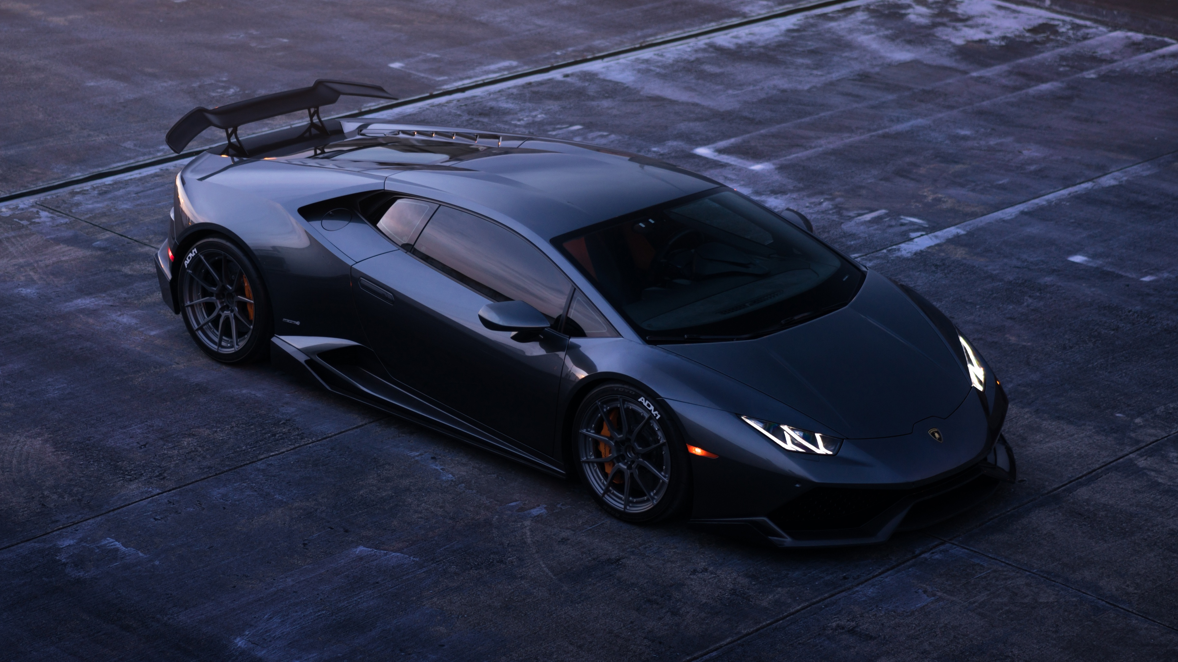 huracan, автомобиль, черный