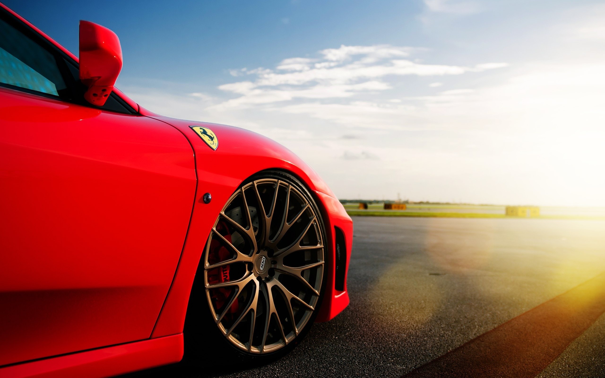 ferrari, красная, шина