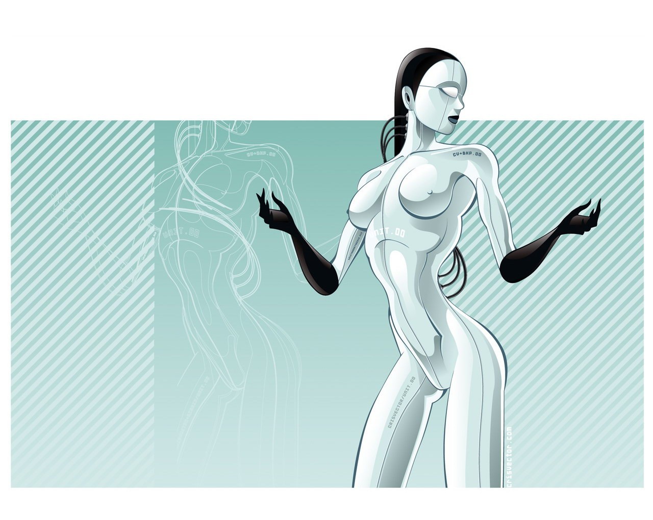 голая робот