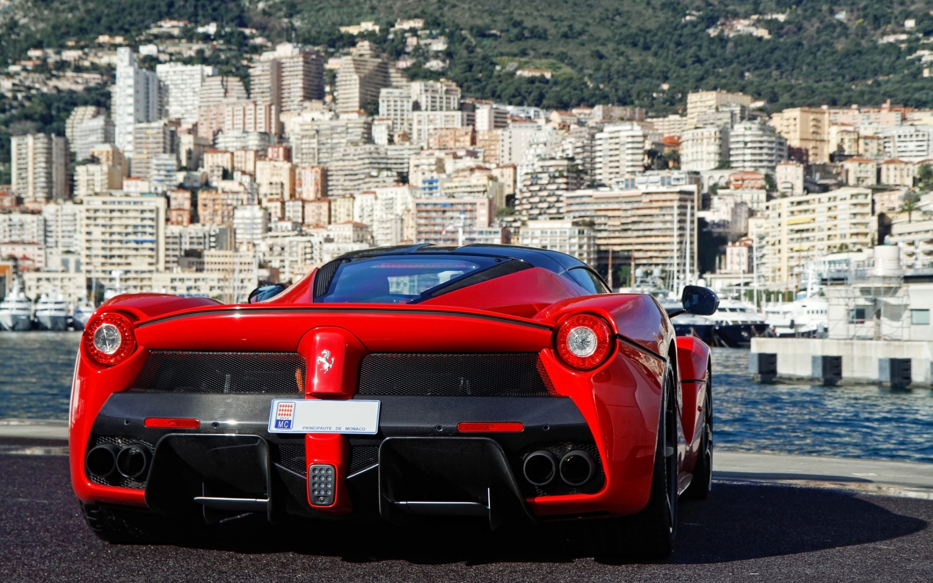 ferrari, laferrari, красный цвет No 96735 Разрешение 1920x1200