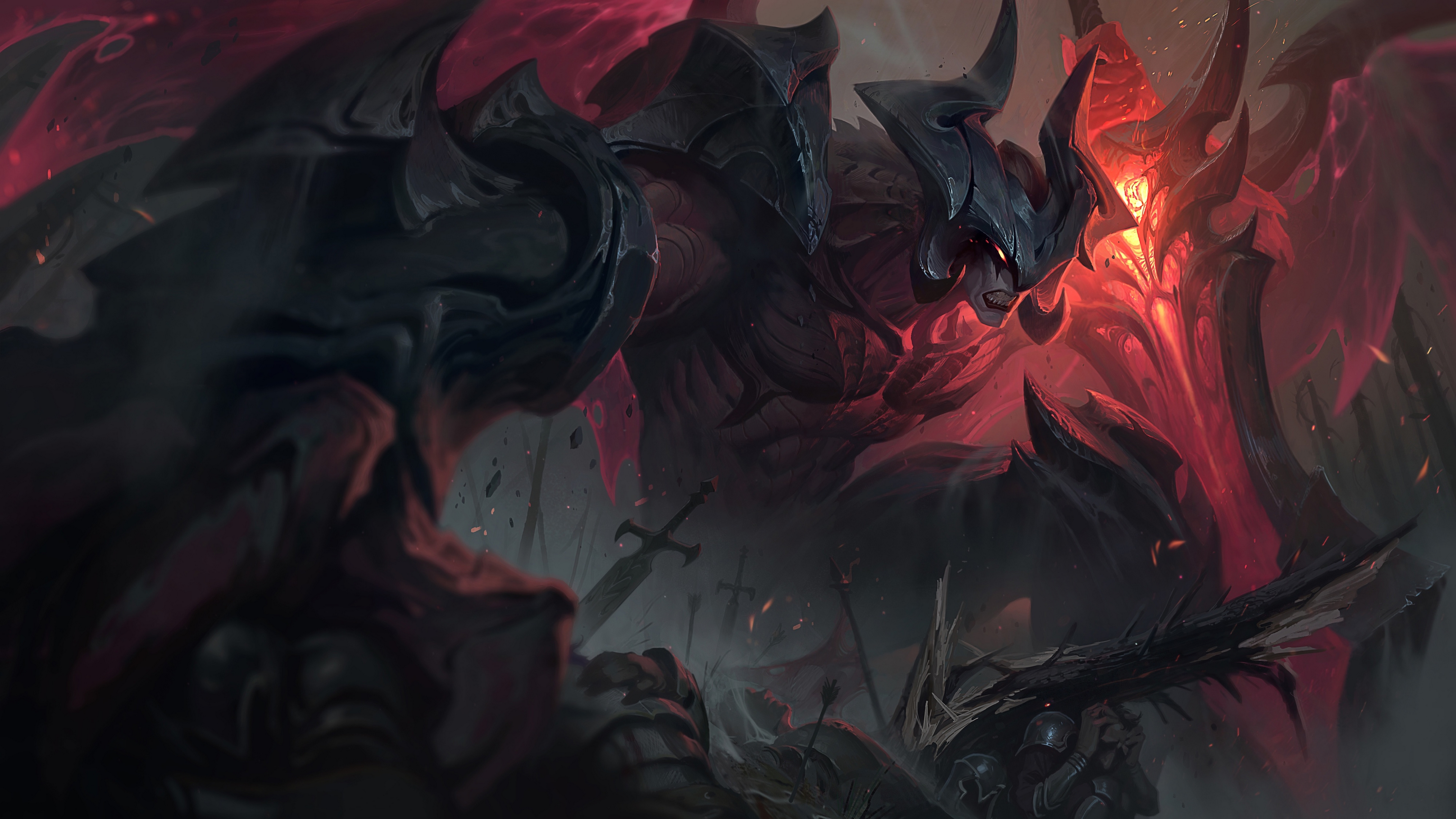aatrox, лига, с ногами