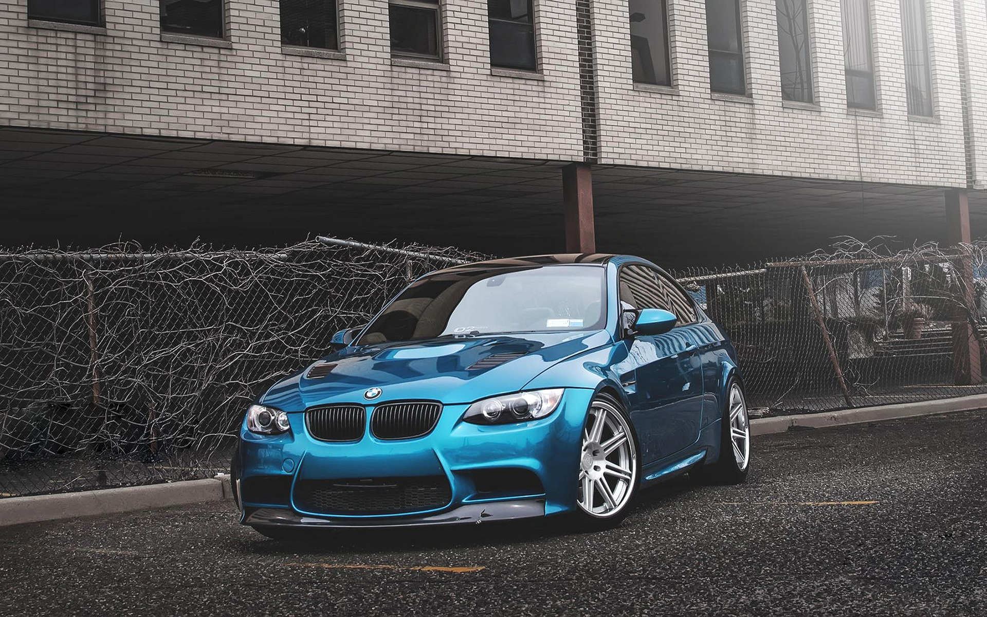 bmw, автомобиль, синий
