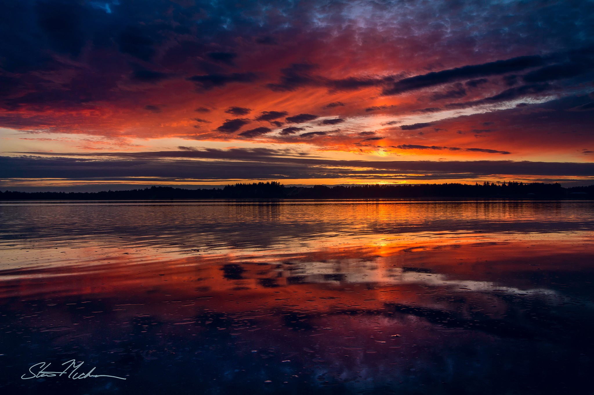 закат, вечер