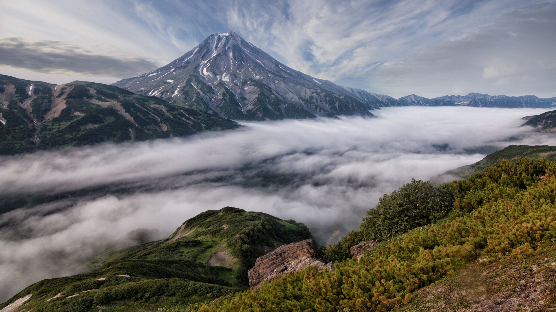 камчатка, россия, вулкан