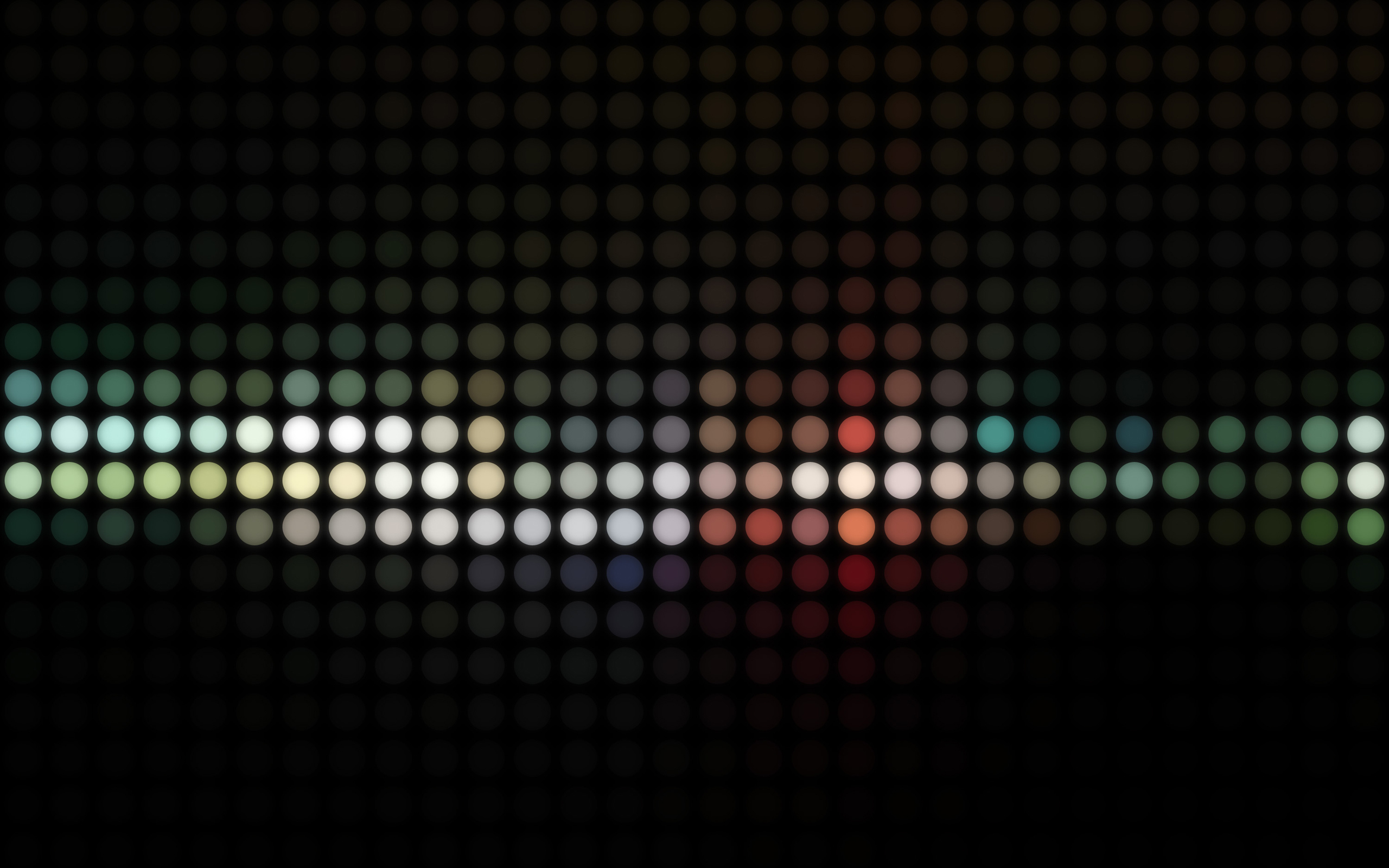 закрытие черного фона с большим количеством цветных кругов