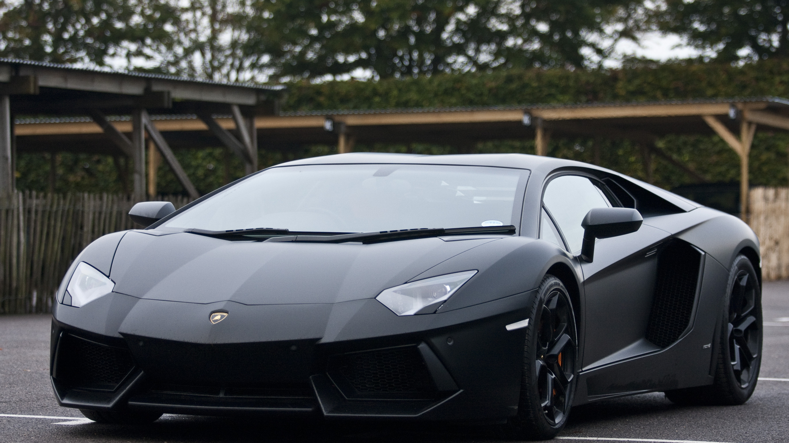 lamborghini, aventador, black
