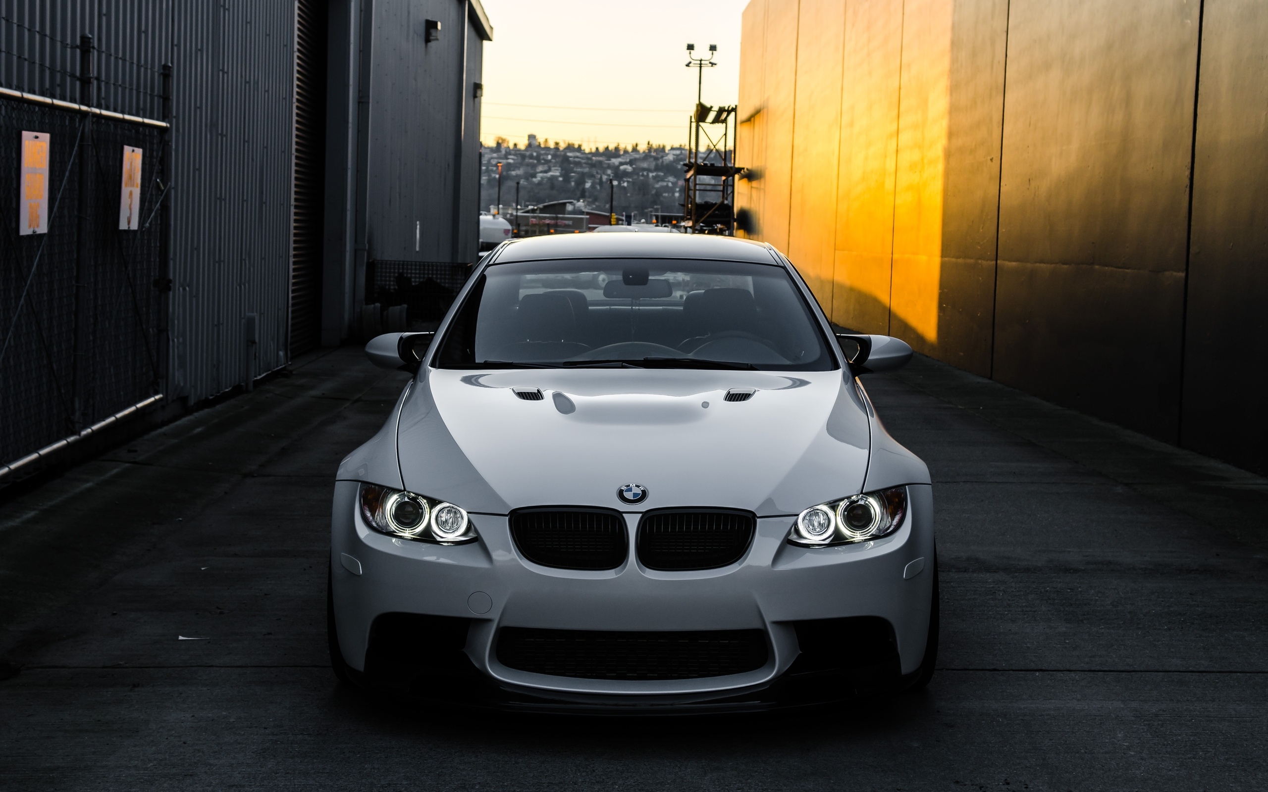 bmw, белый, черный