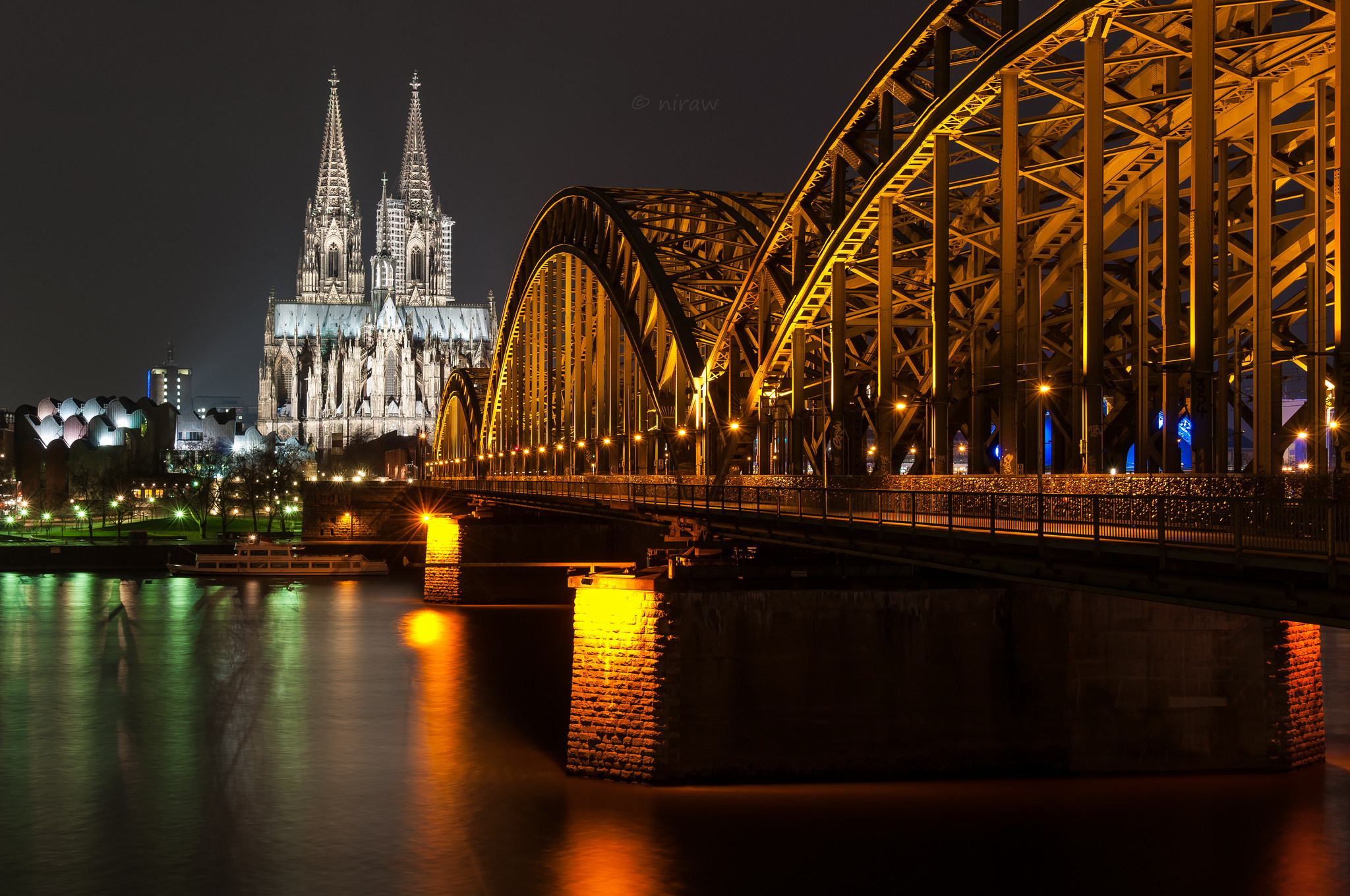 hohenzollernbrü, dom, köln