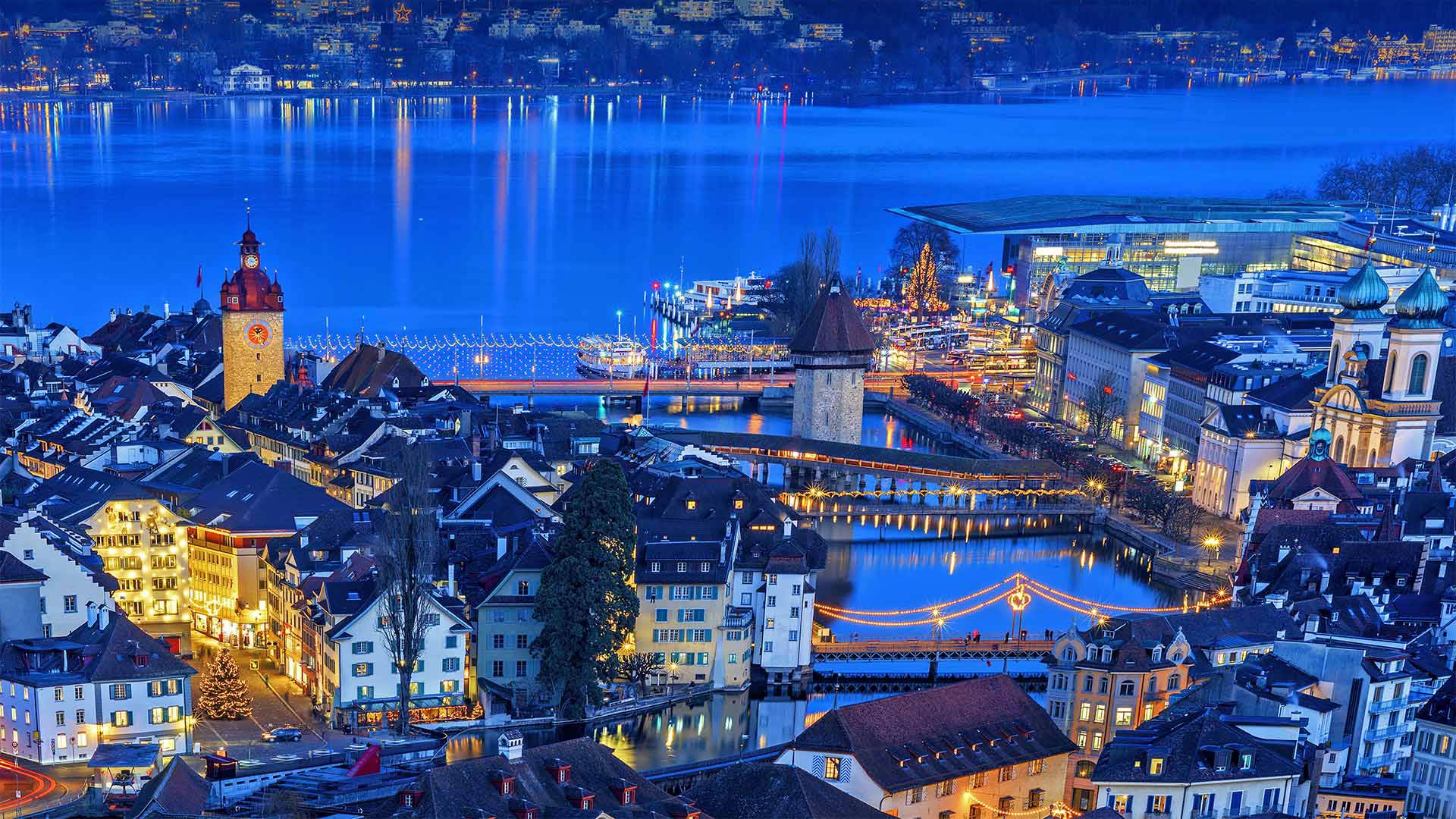 town, lucerne, christmas