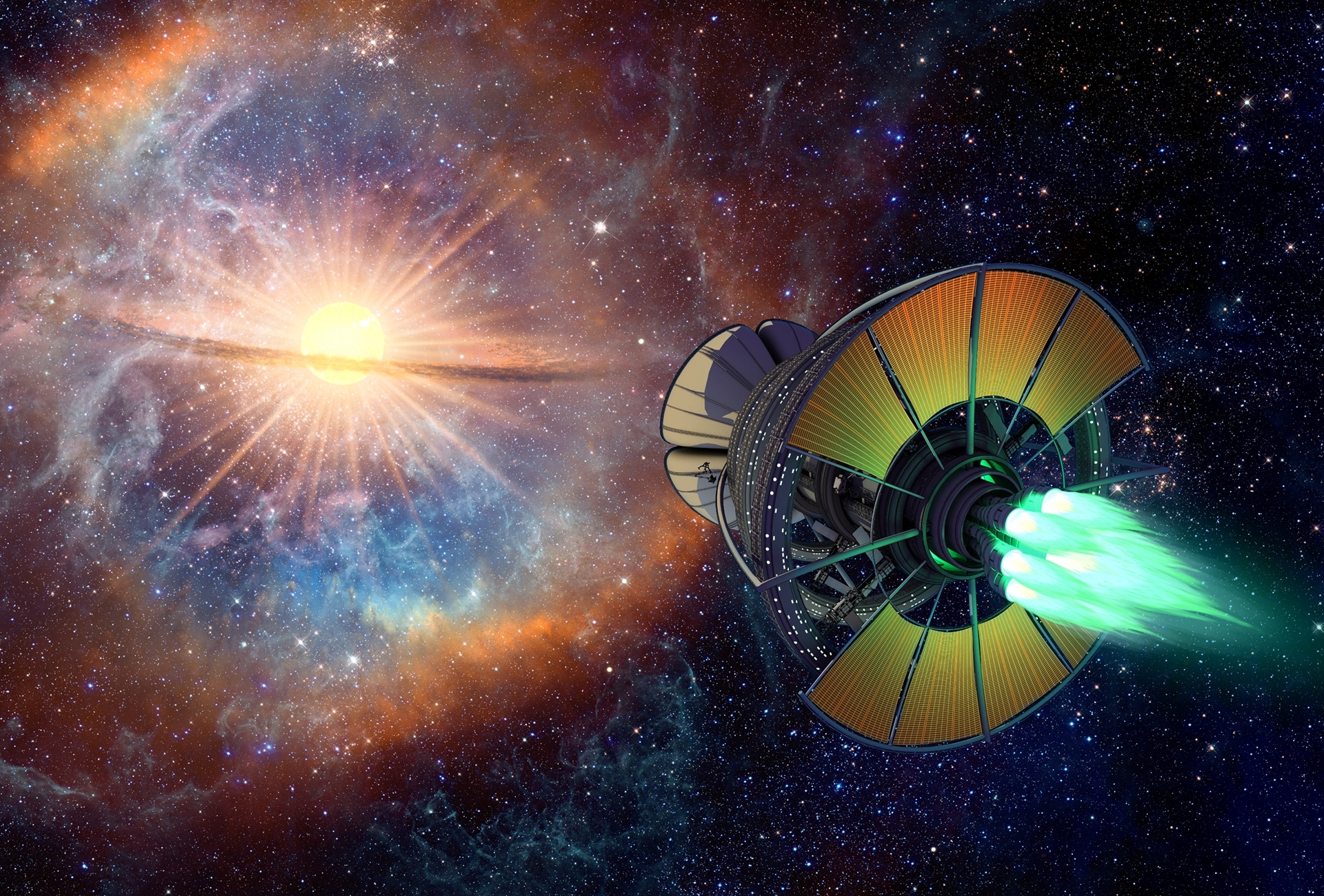 фэнтези, космос, корабли