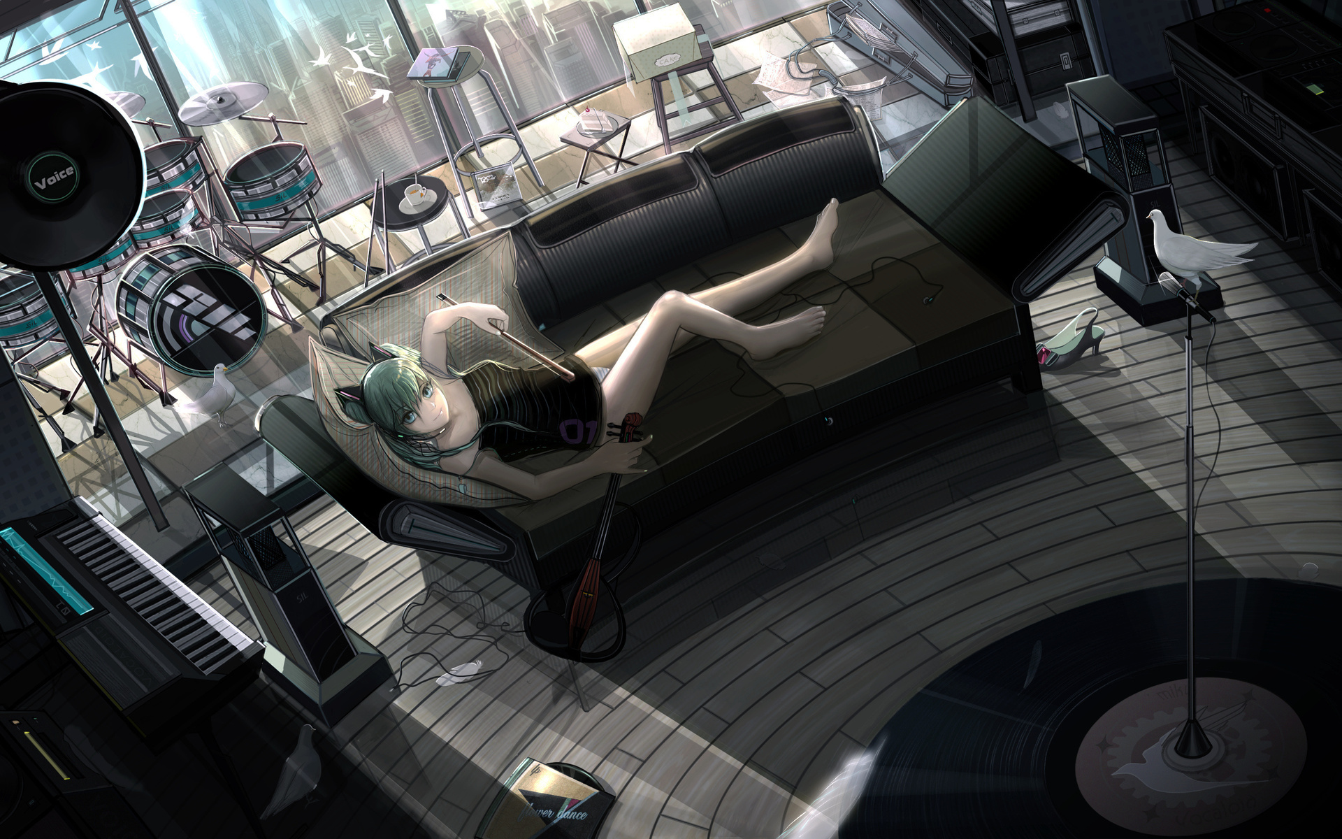 miku, hatsune, инструмент