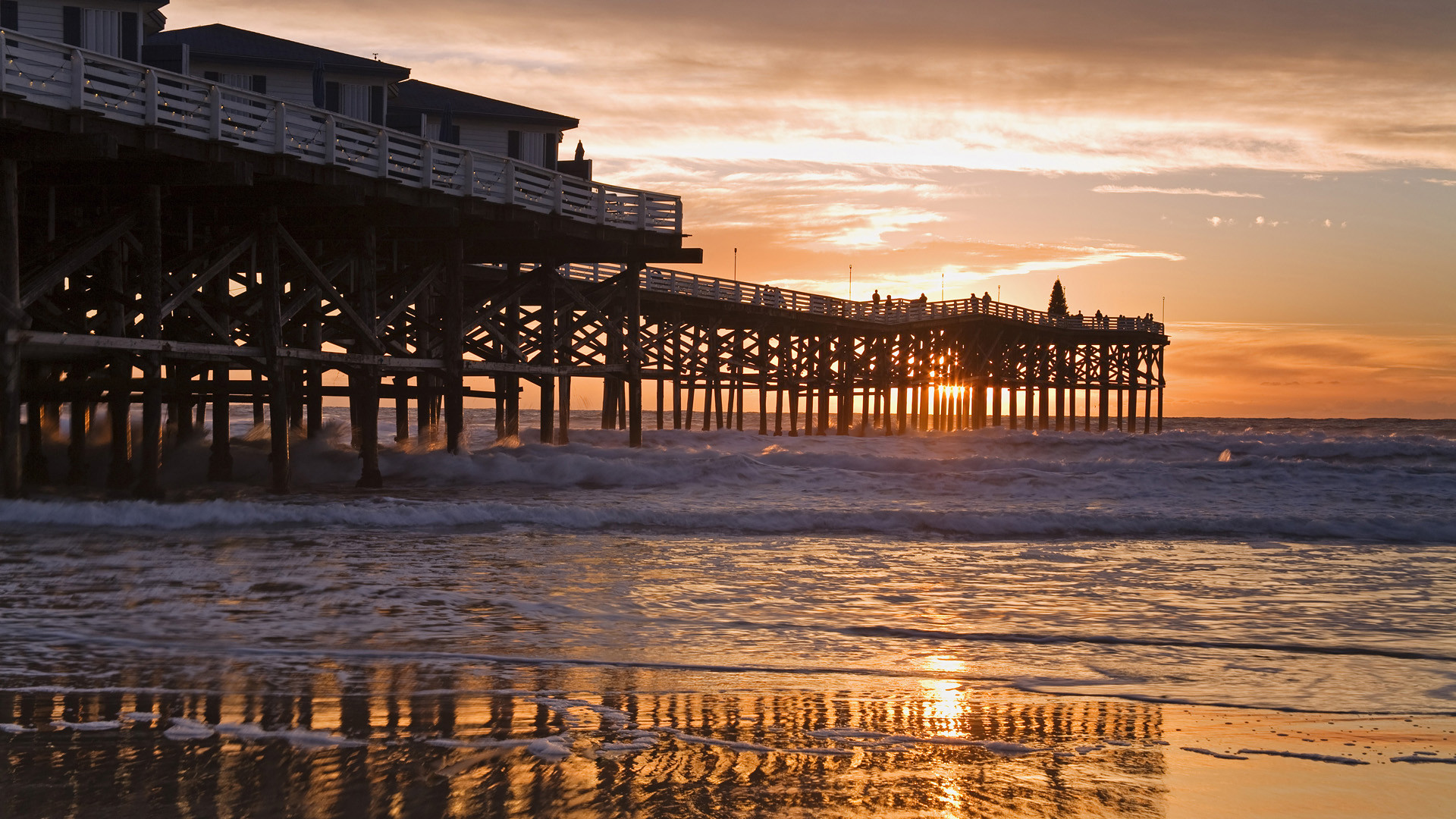 california, сан, закат