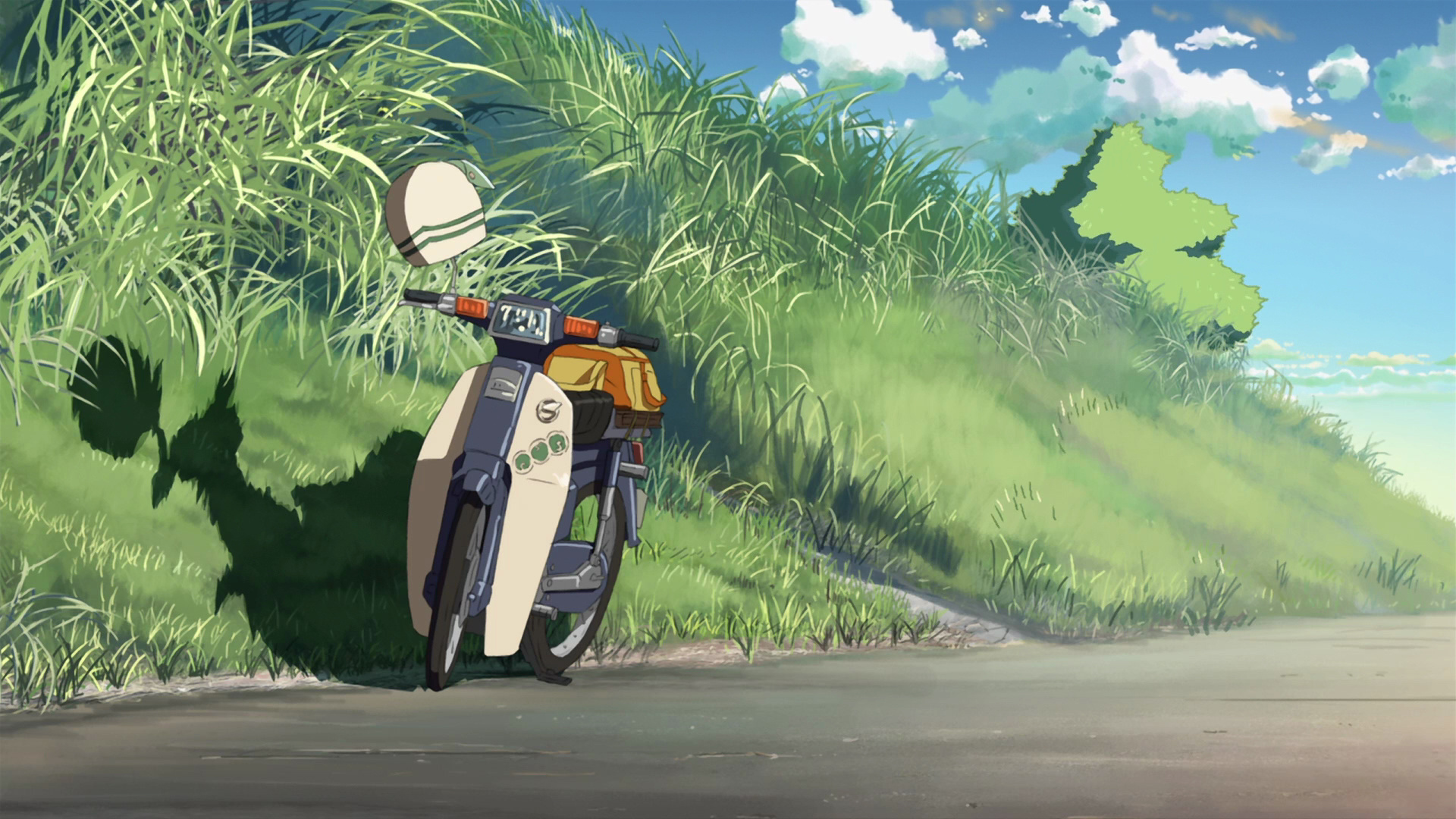 мотоцикл дорога небо трава без смс