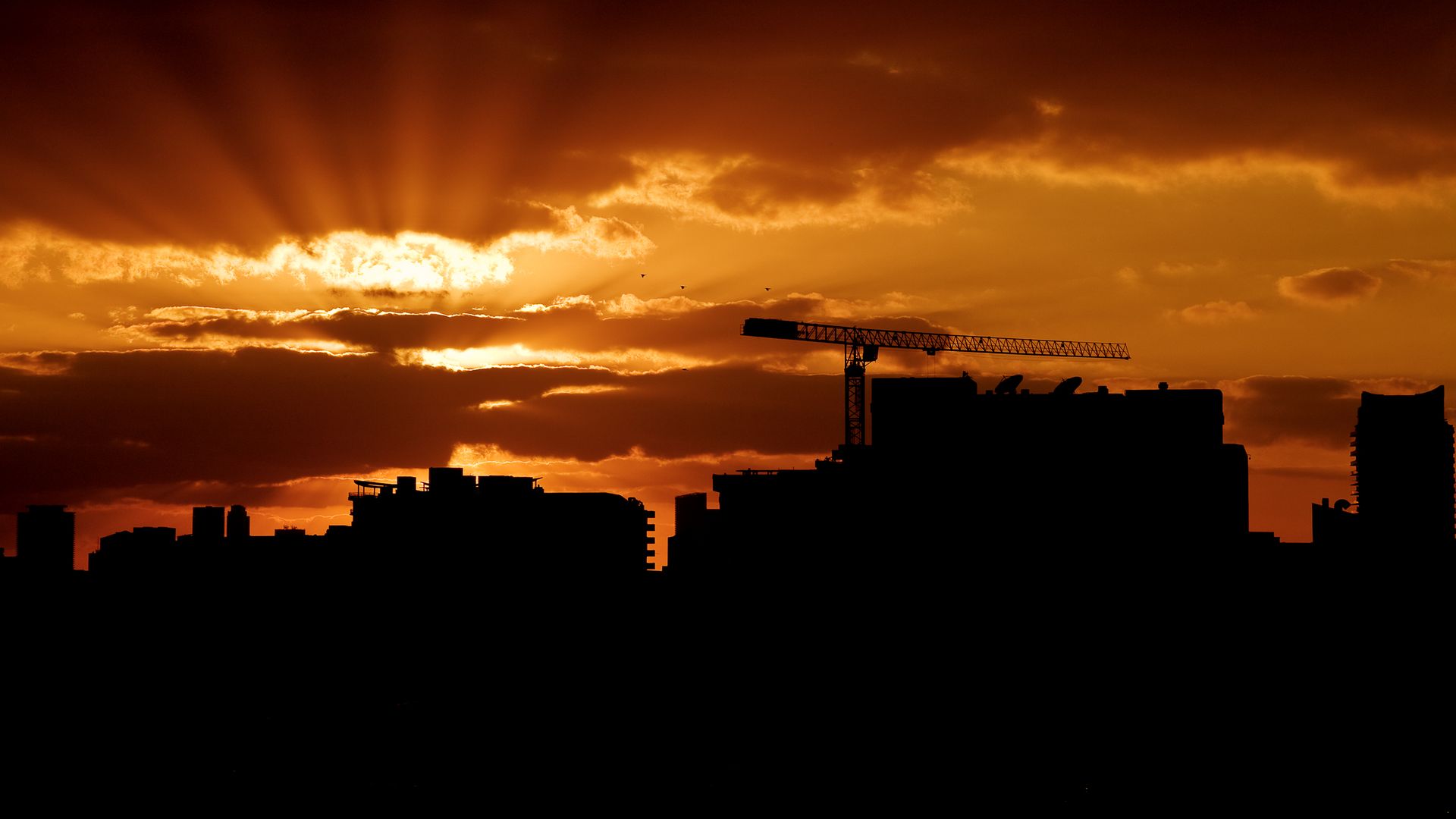 зац, город, облака