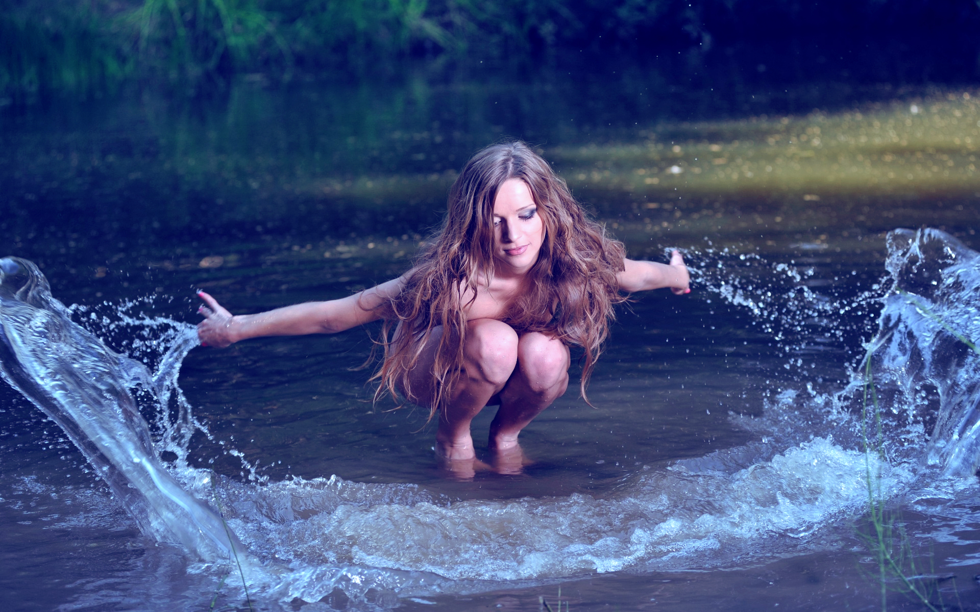 брызги, вода