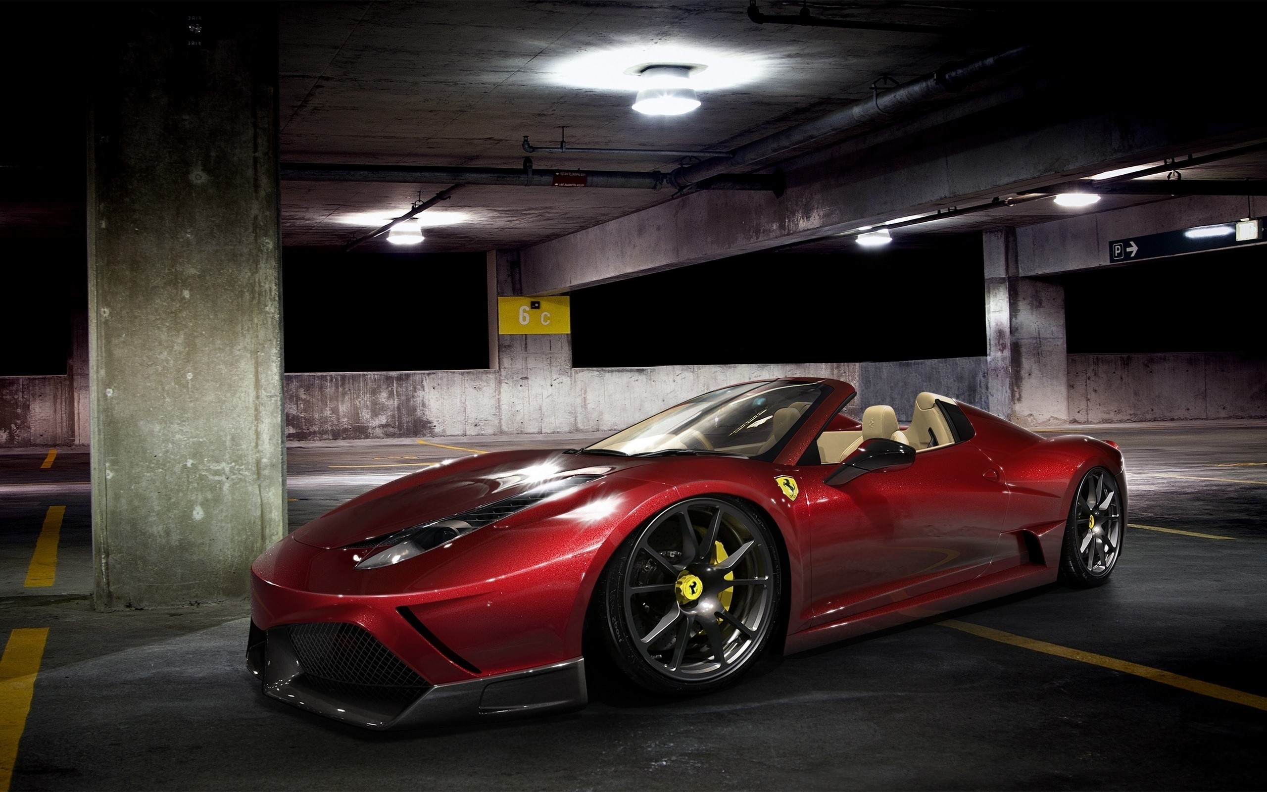 ferrari, красный, суперкар