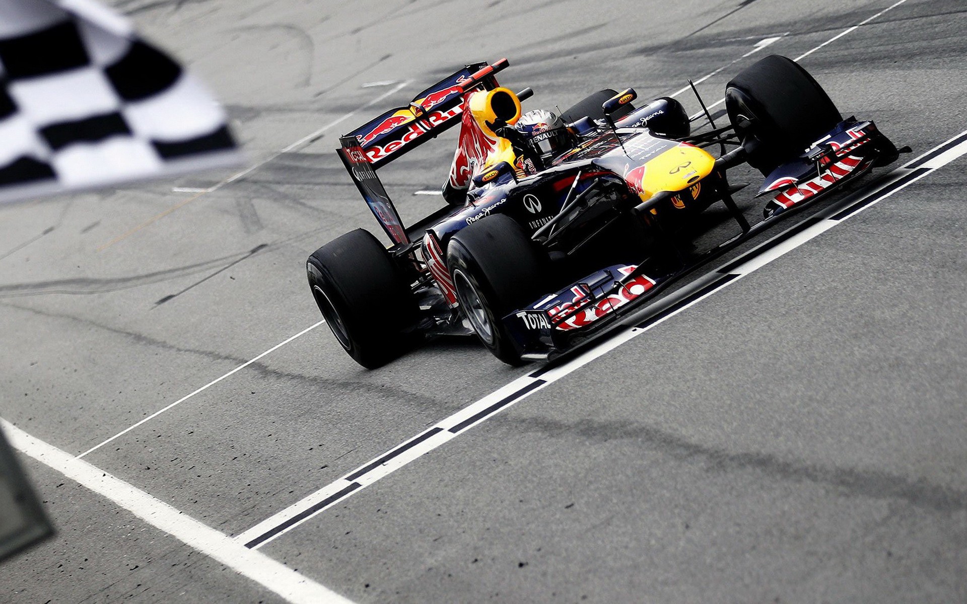 vettel, бык, красный