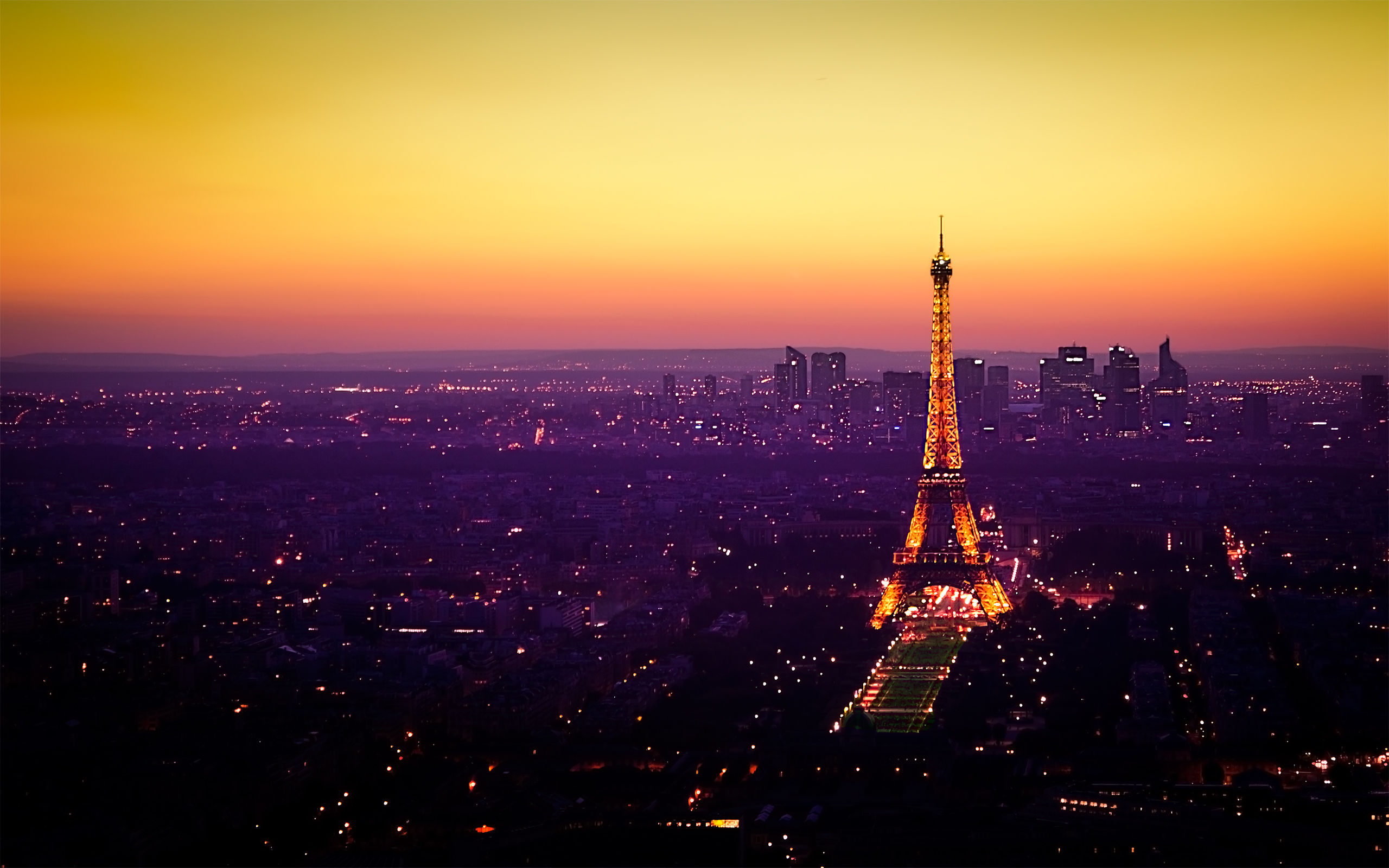 великолепный Париж ночью бесплатно