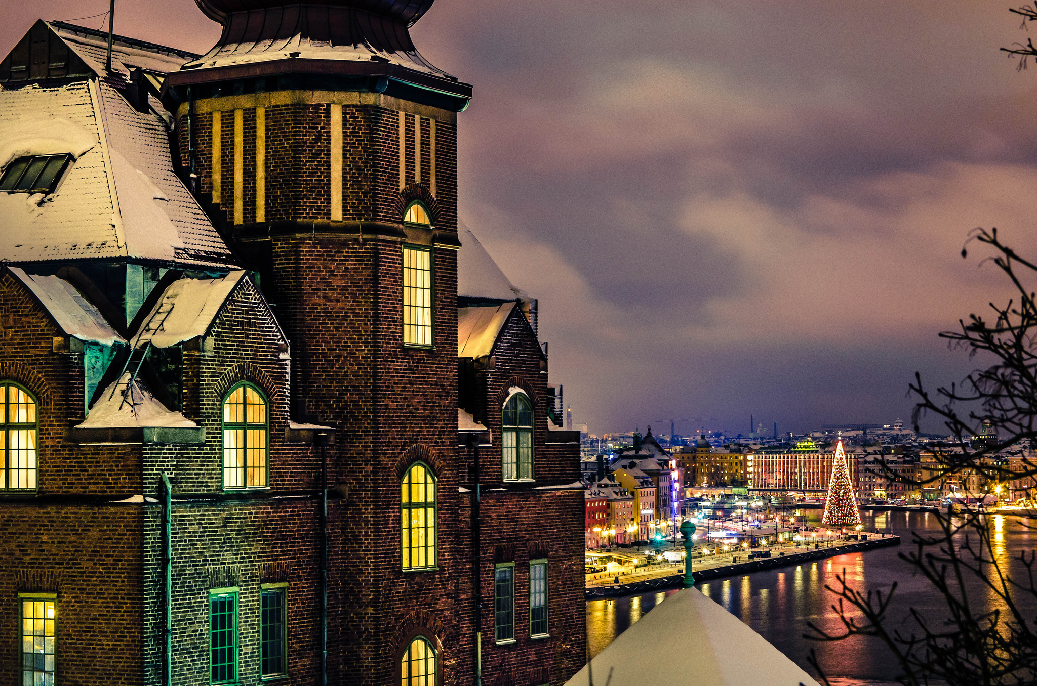 архитектура страны город река Стокгольм Швеция бесплатно