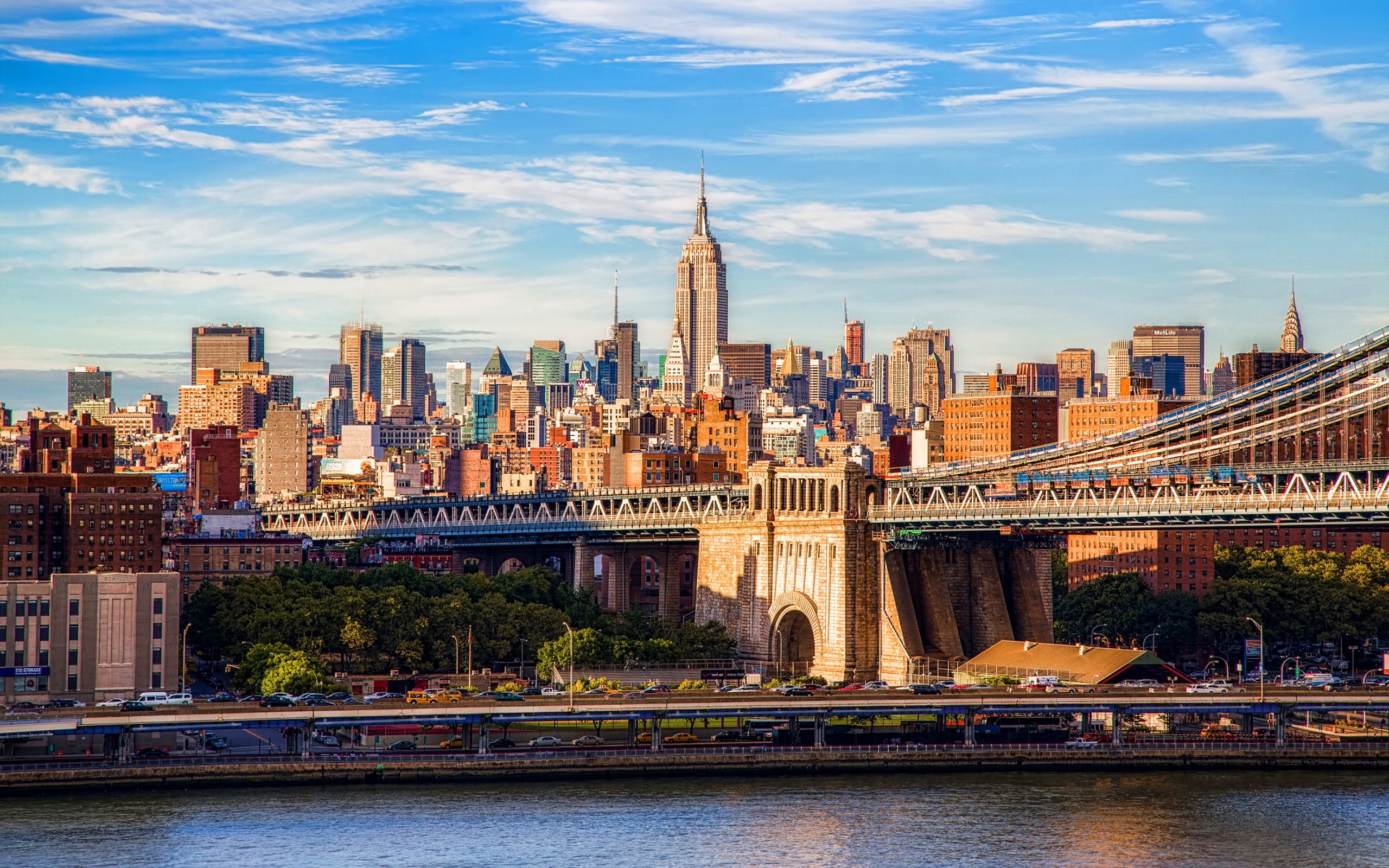 мост, manhattan, new