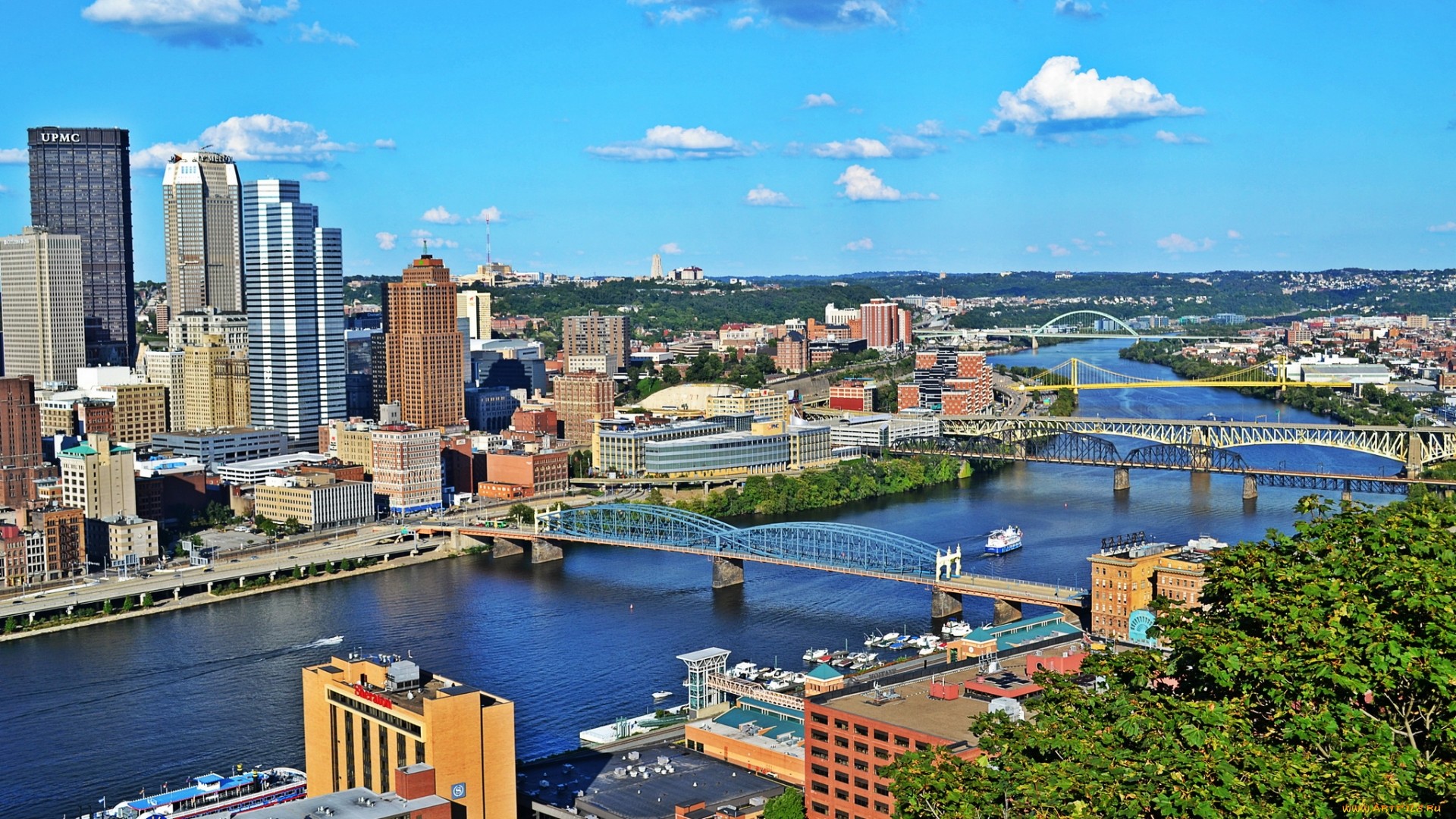 pittsburgh, usa, небоскрёб