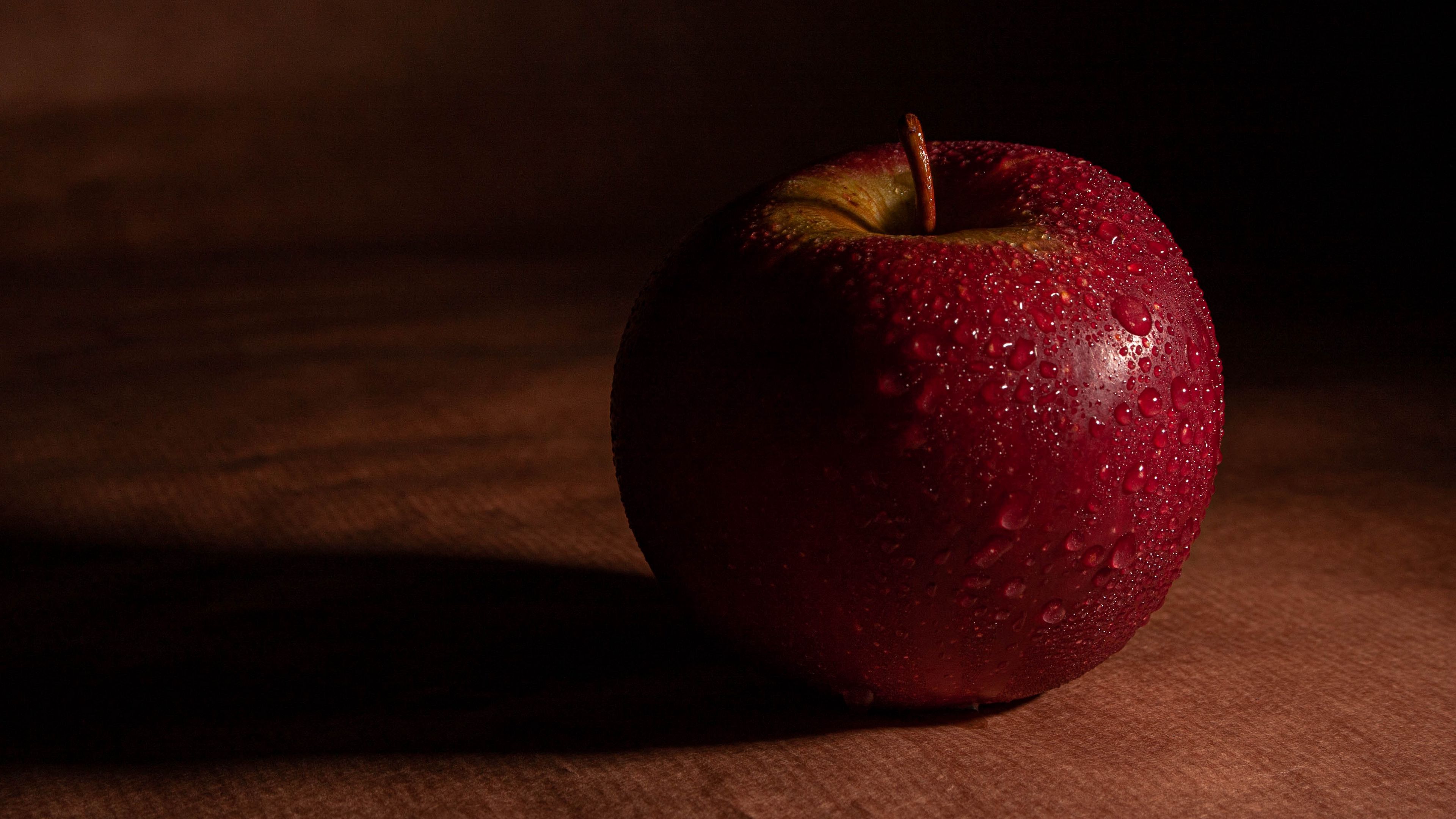 apple, плод, drop