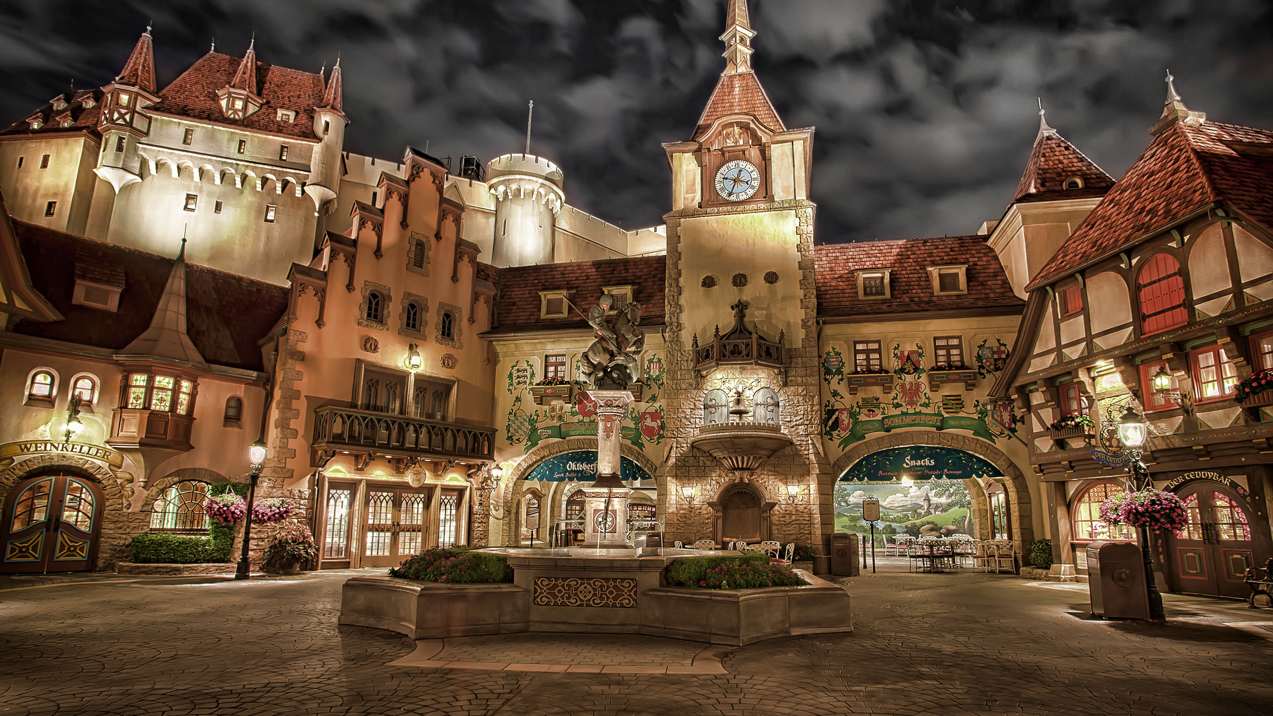 disney, world, ночь