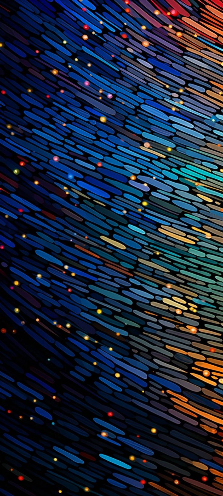 завершение красочной абстрактной картины волны